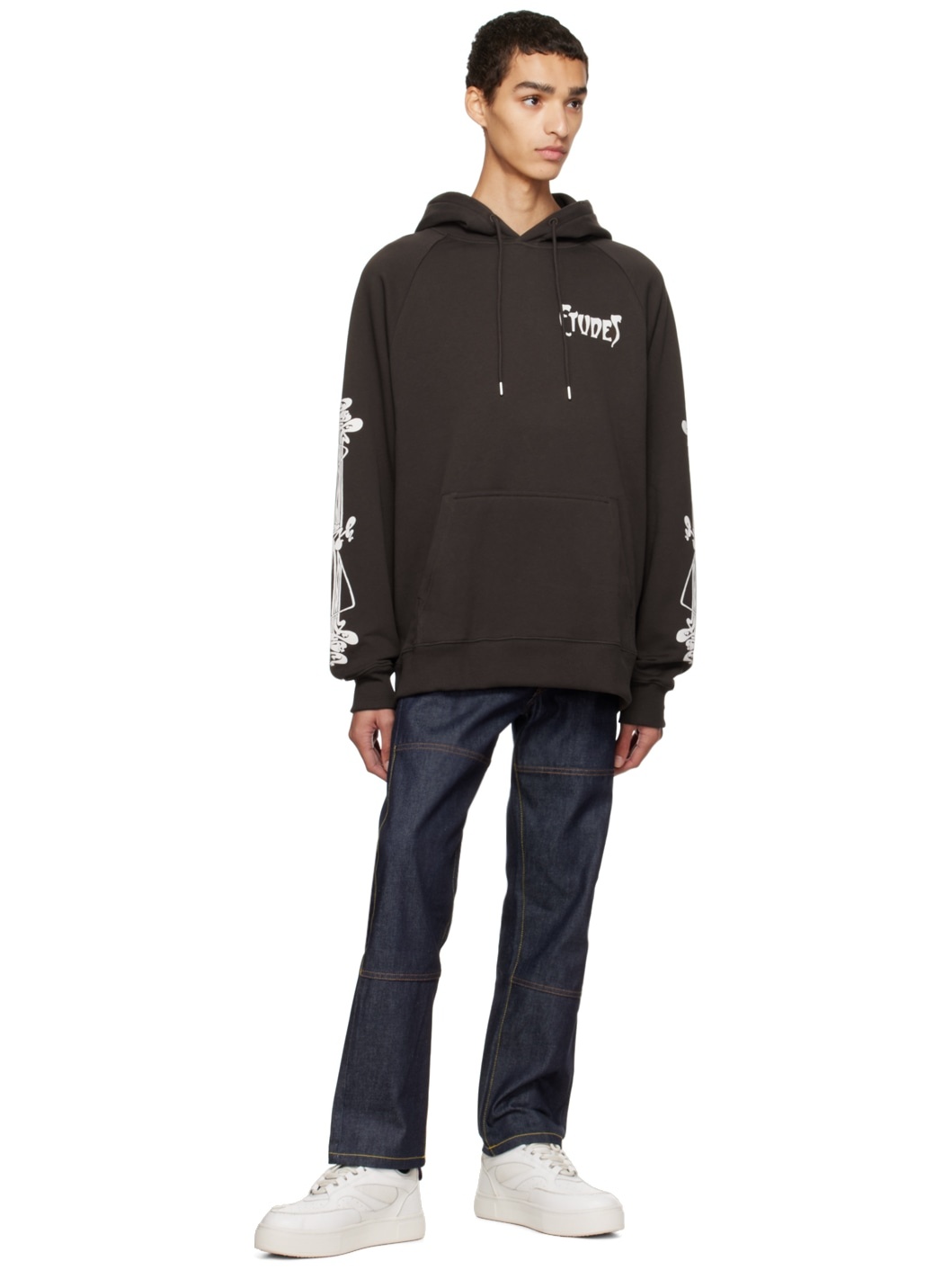 Brown Racing Paris Hoodie - 4