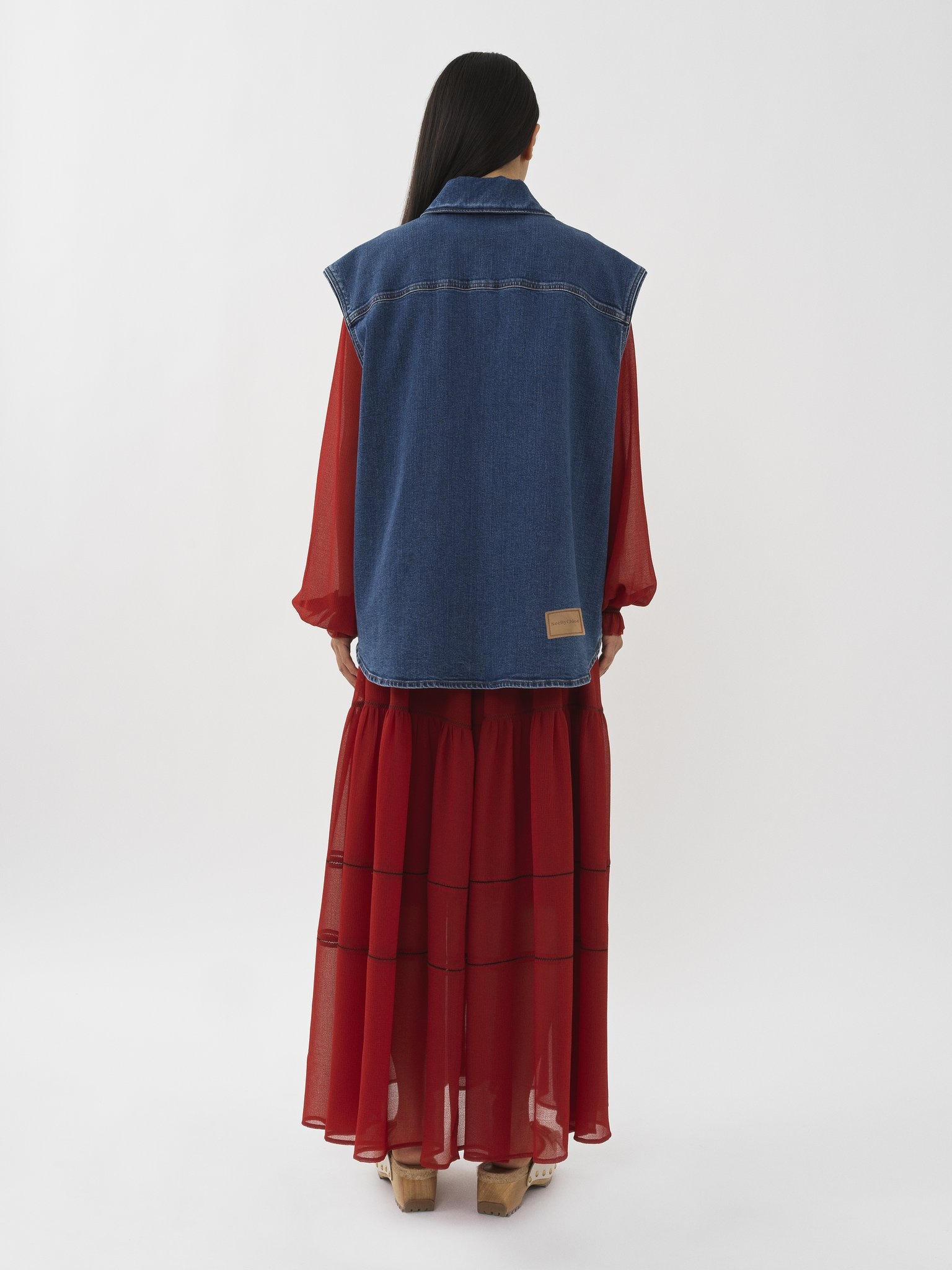 OVERSIZED DENIM VEST - 5