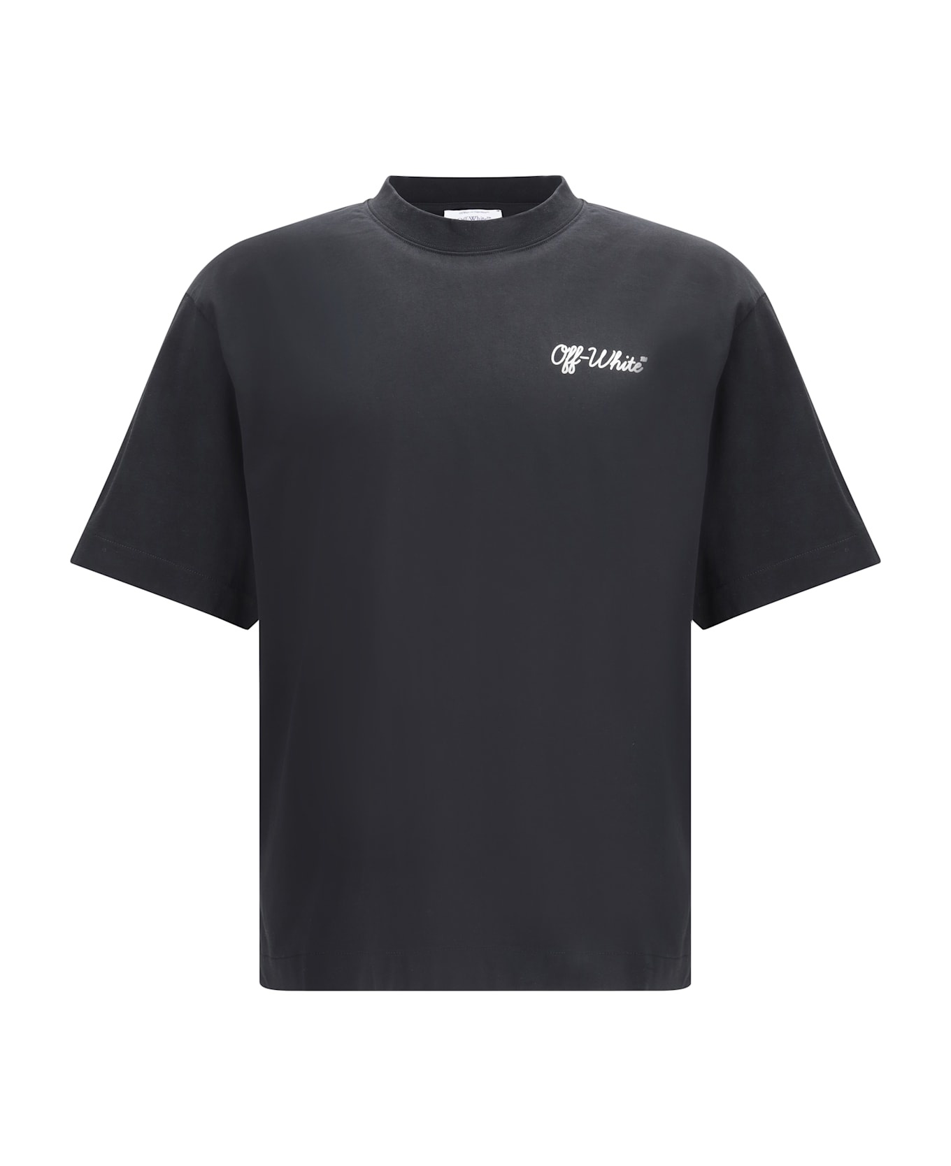 'script Skate' Black Cotton T-shirt - 1