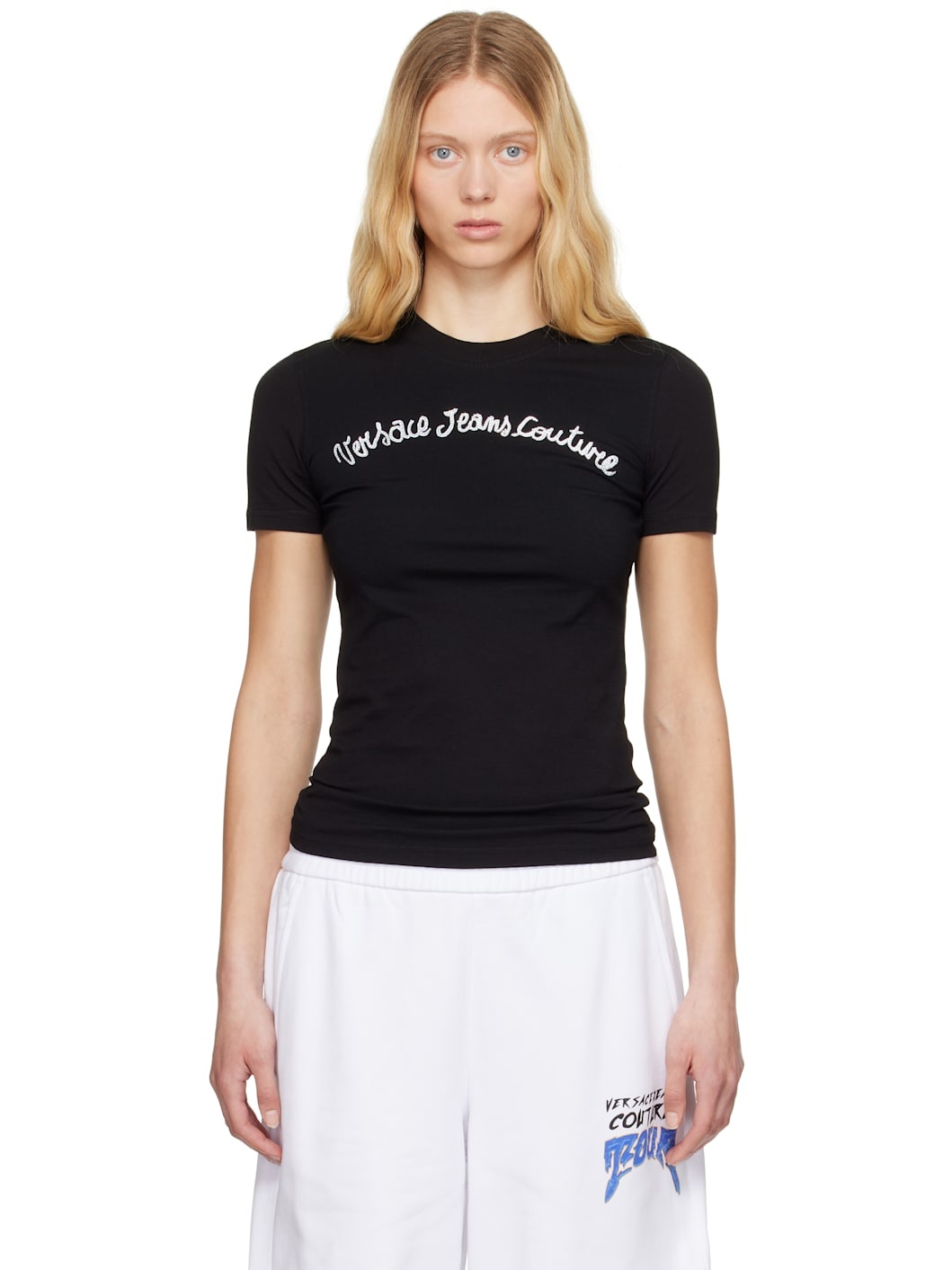 Black Screen-Printed T-shirt - 1