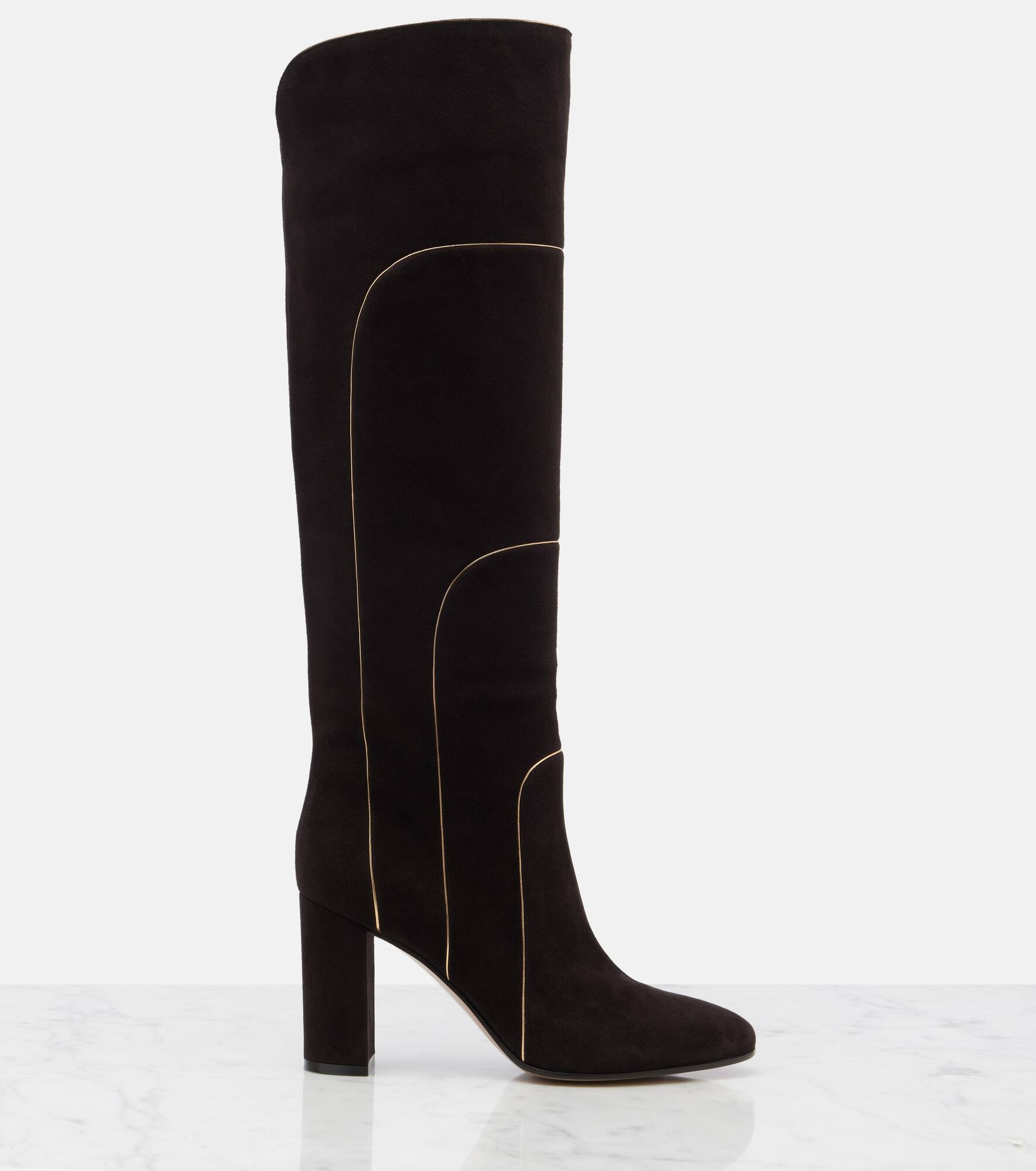 85 suede knee-high boots - 4