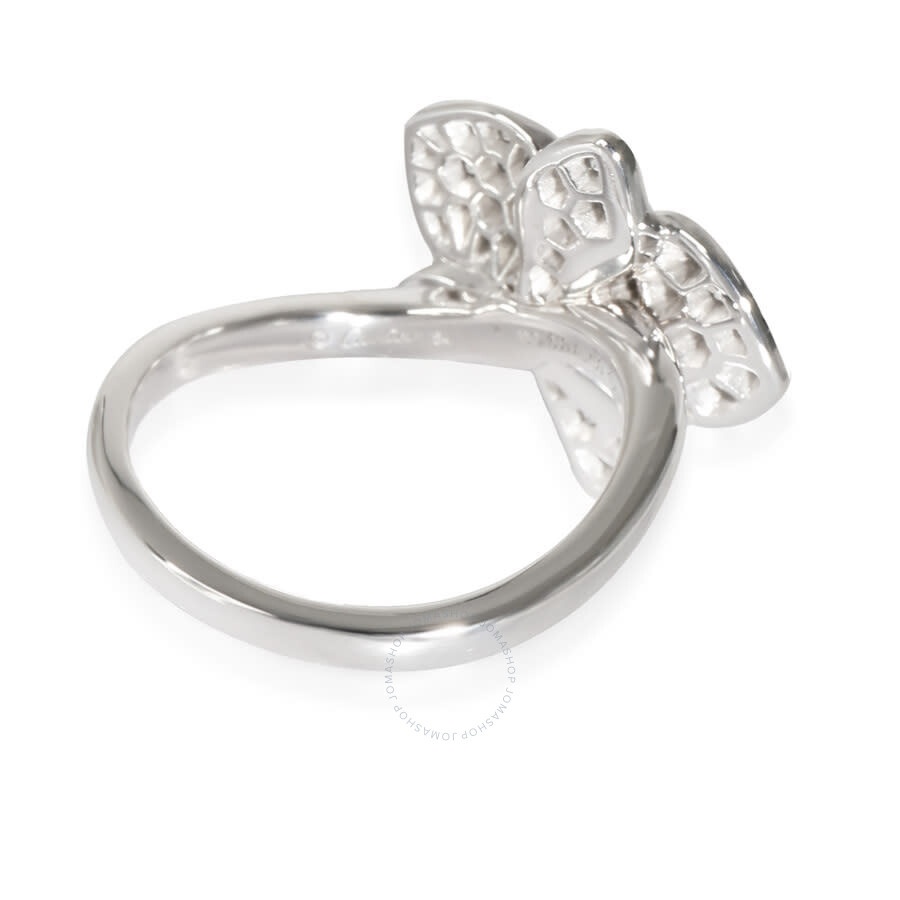 Pre-Owned Cartier Caresse d'Orchidees Ring in 18K White Gold 0.54 CTW - 4