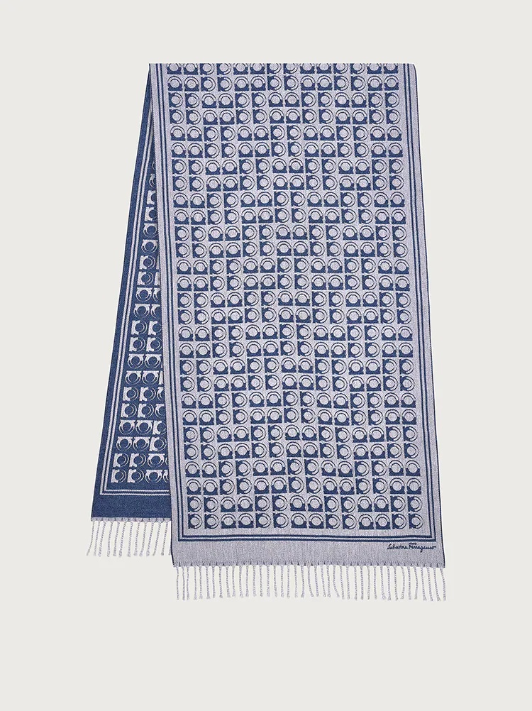 GANCINI JACQUARD SCARF - 1