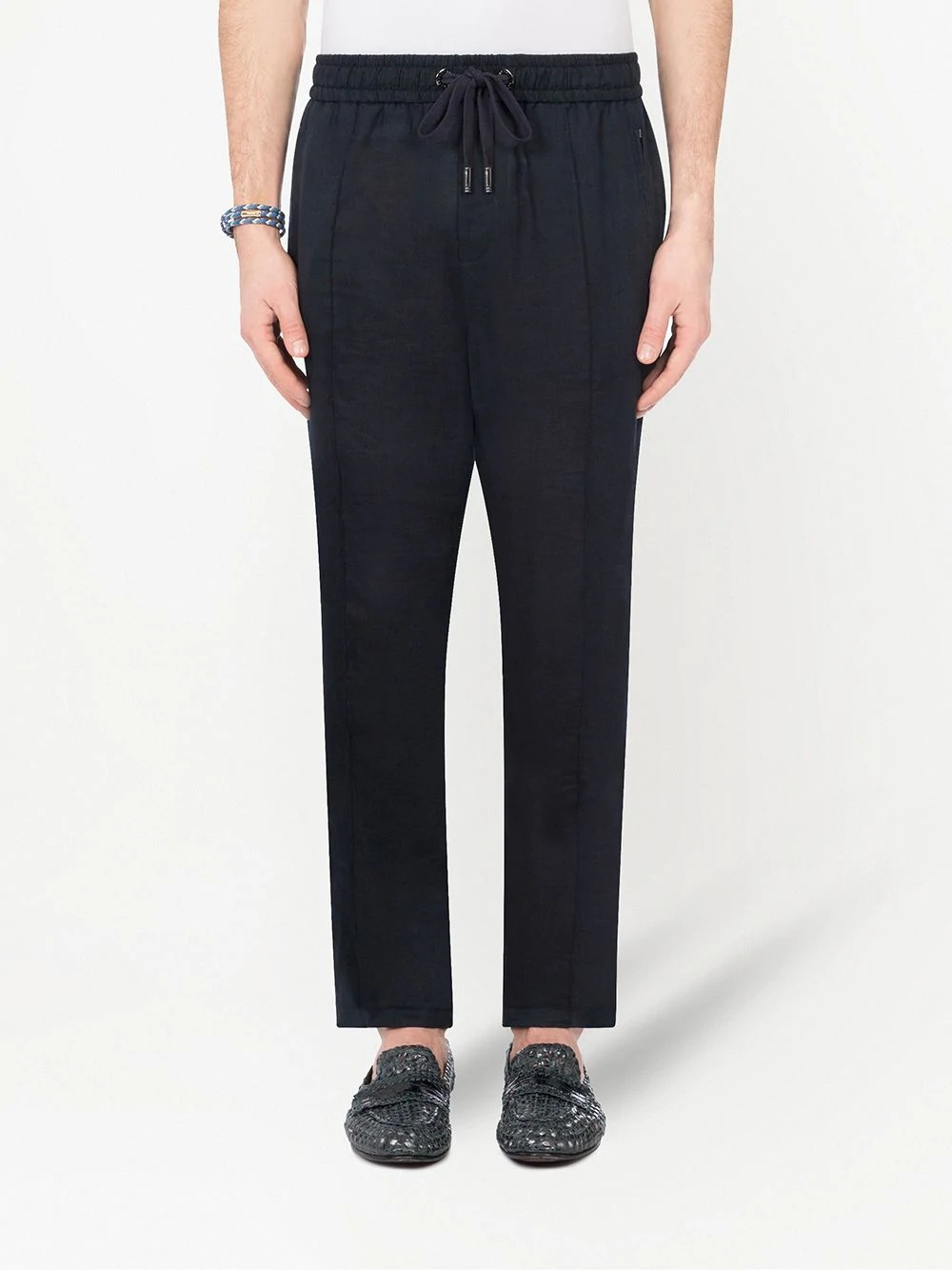 drawstring tapered trousers - 3