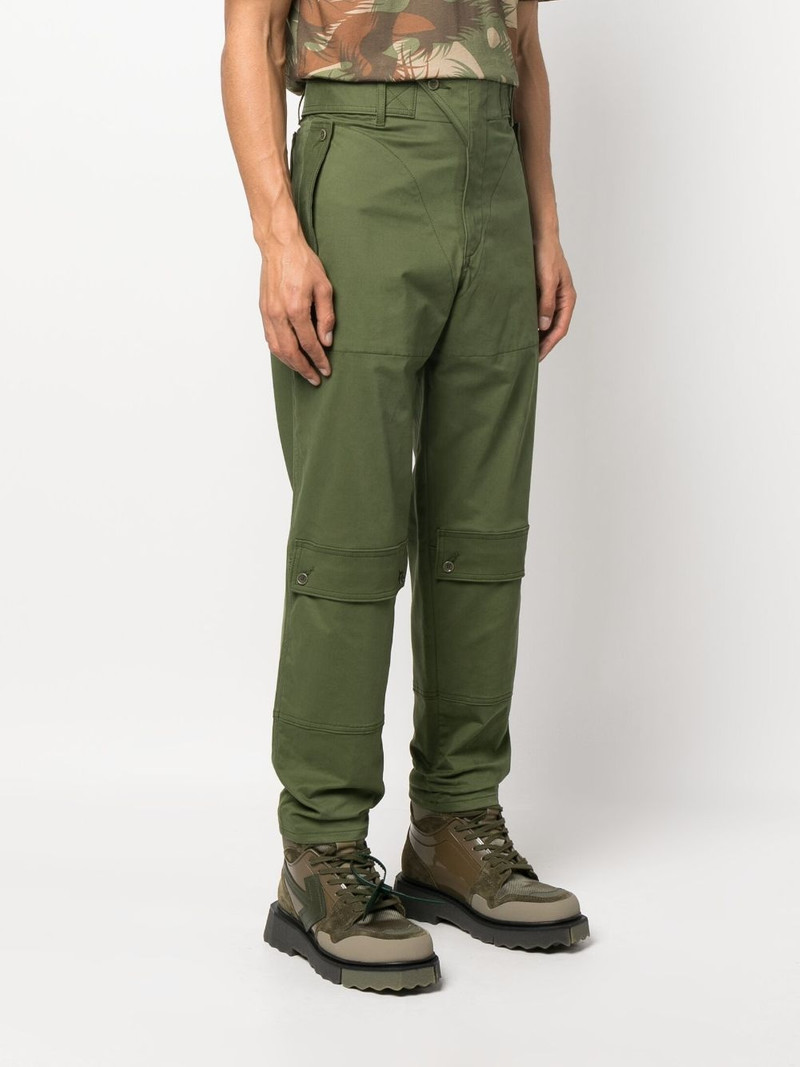 multi-pocket cotton straight trousers 3