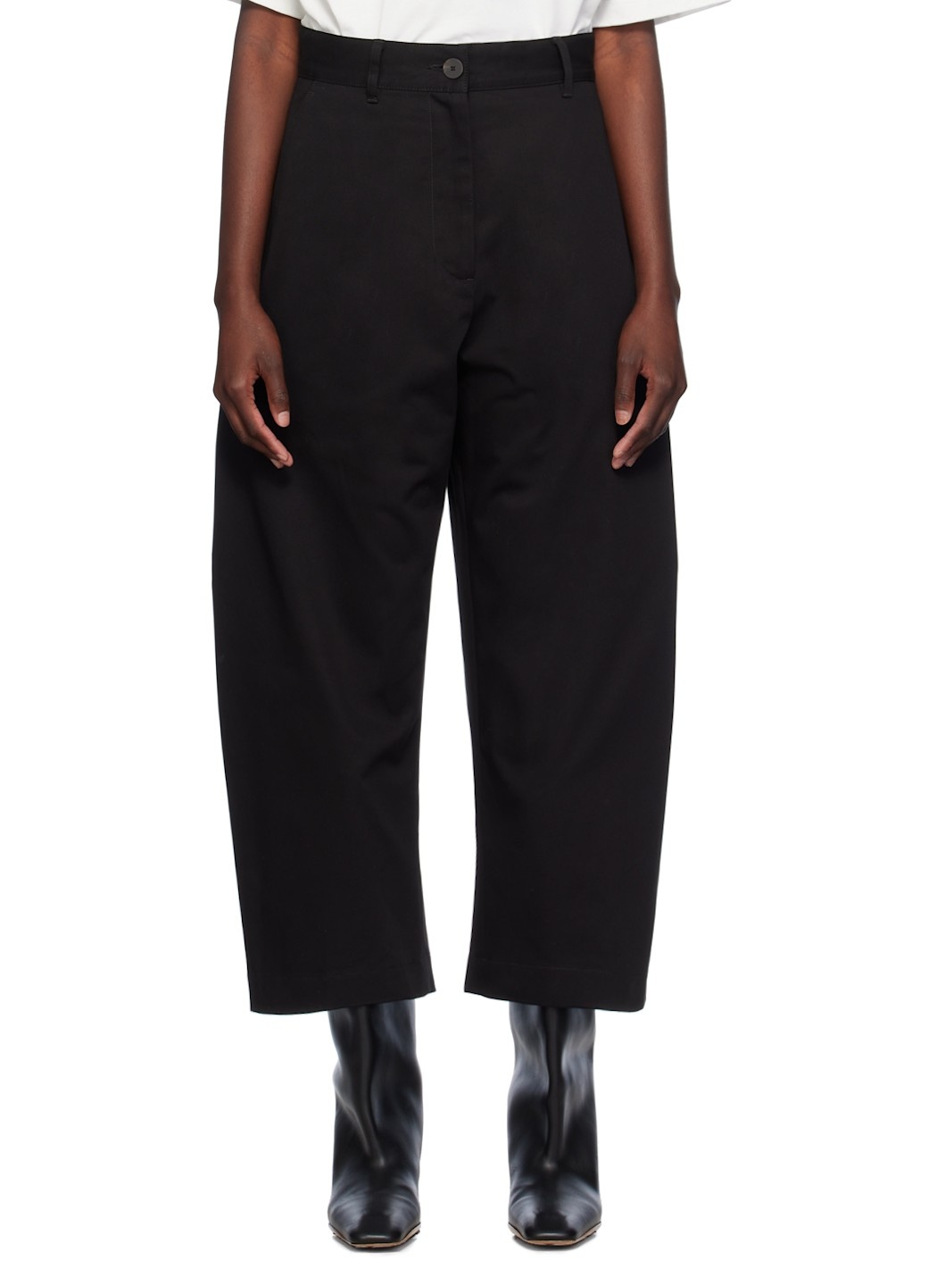Black Chalco Trousers - 1