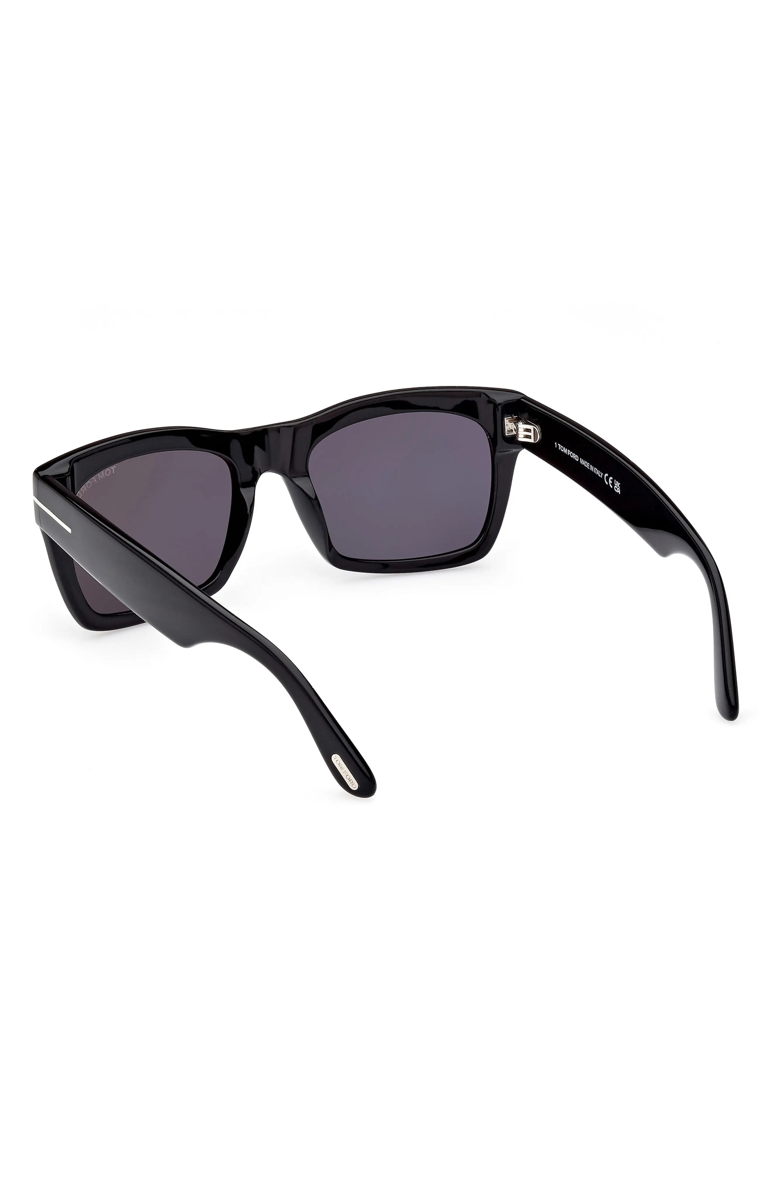 Nico 56mm Square Sunglasses in Shiny Black /Smoke - 6