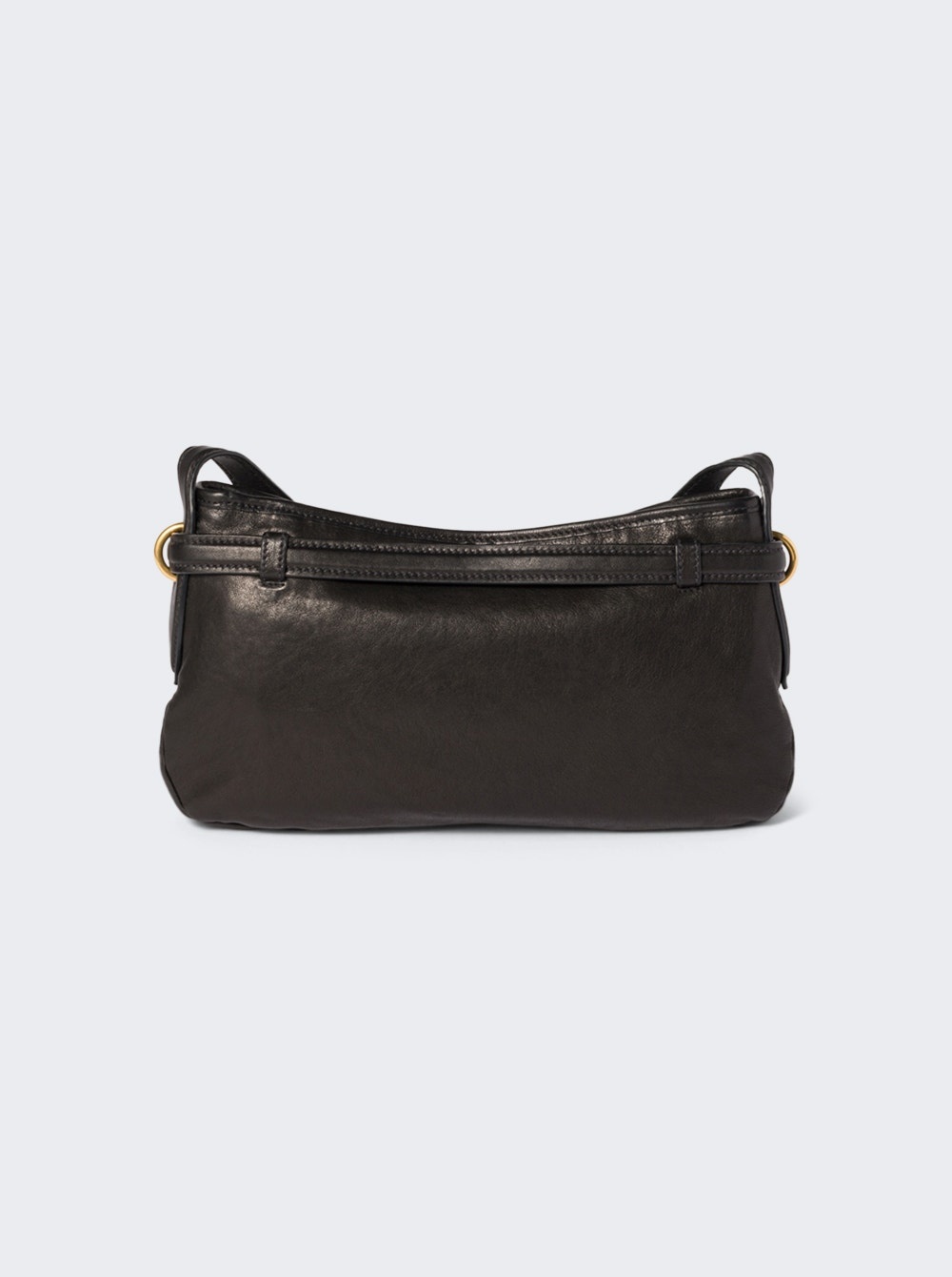 Nappa Aviator Shoulder Bag Black - 5