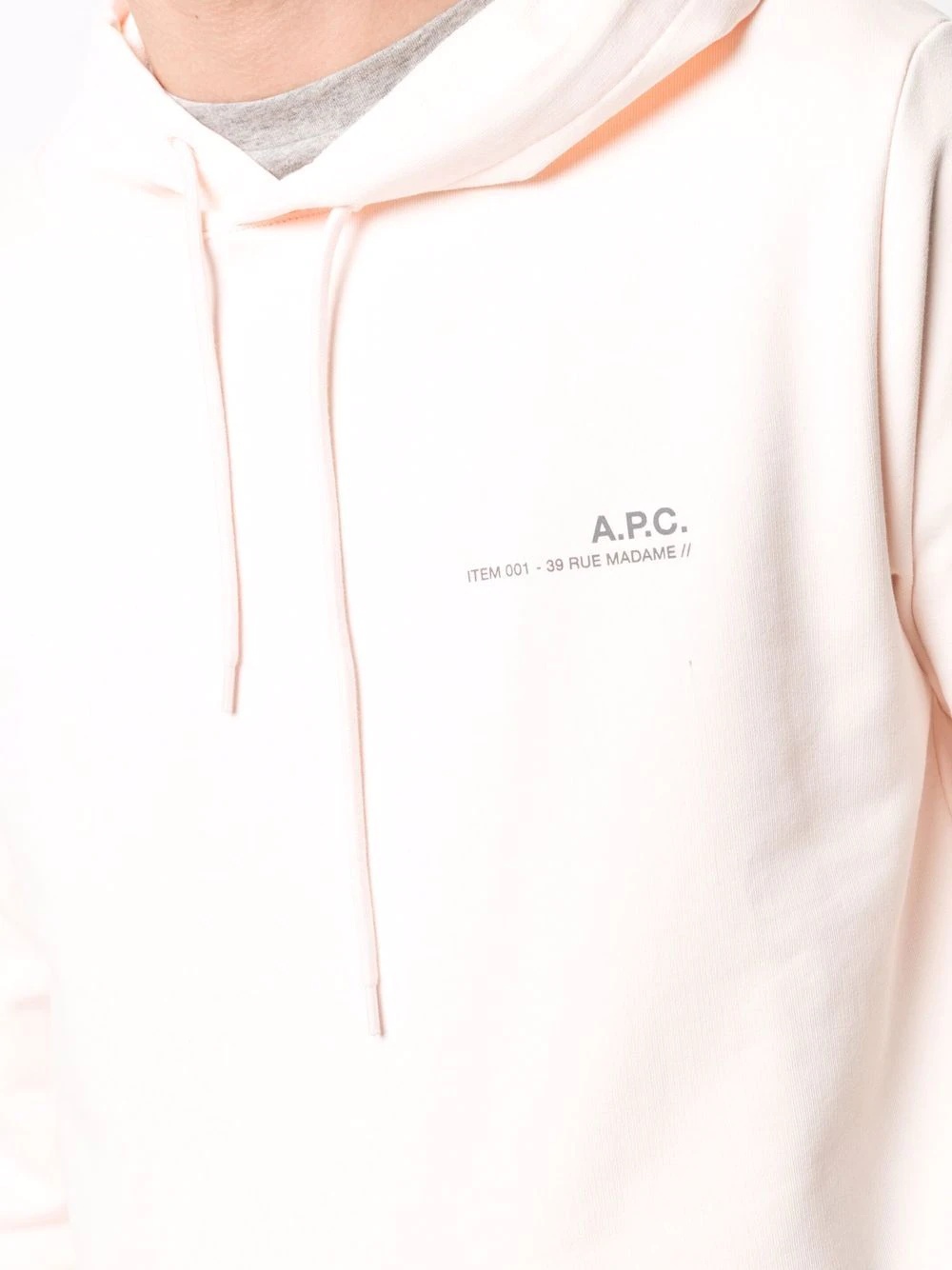 logo-print drawstring hoodie - 5