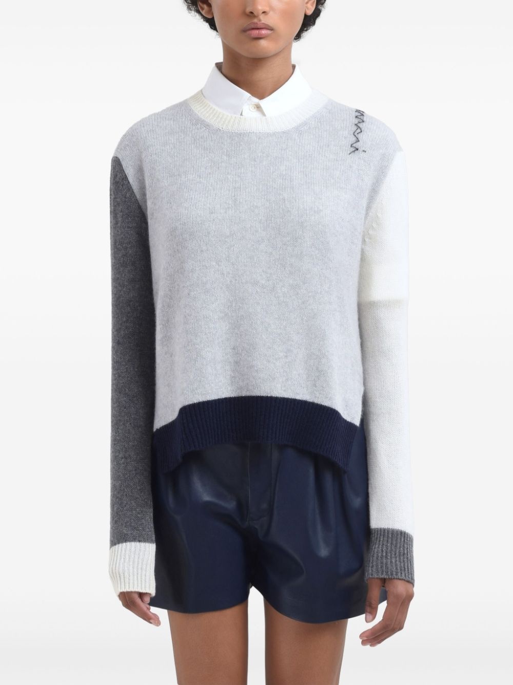 colourblock sweater - 2