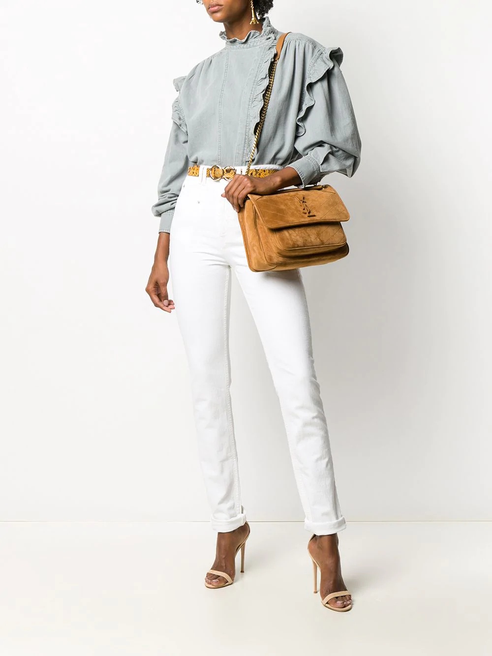 high-waist slim-fit jeans - 4