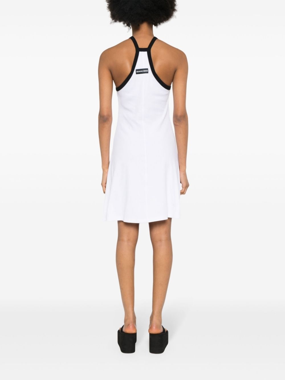 Crescent Moon-embroidered mini dress - 4