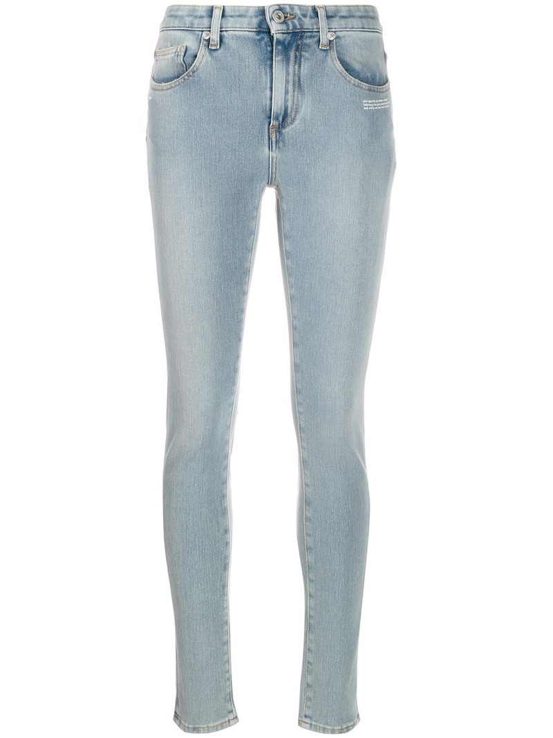embroidered details skinny jeans 1
