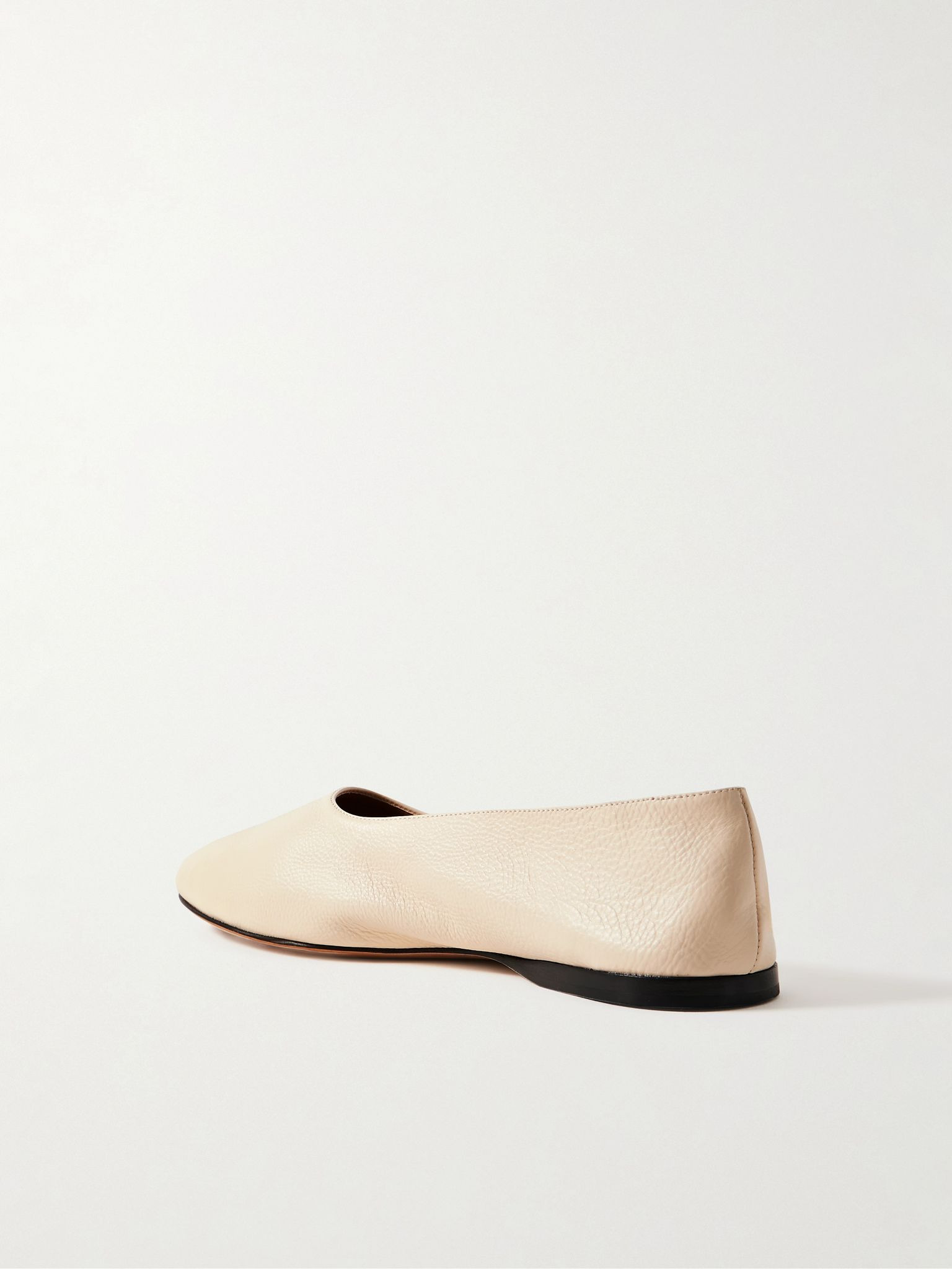 Awar leather ballet flats Cream - 3