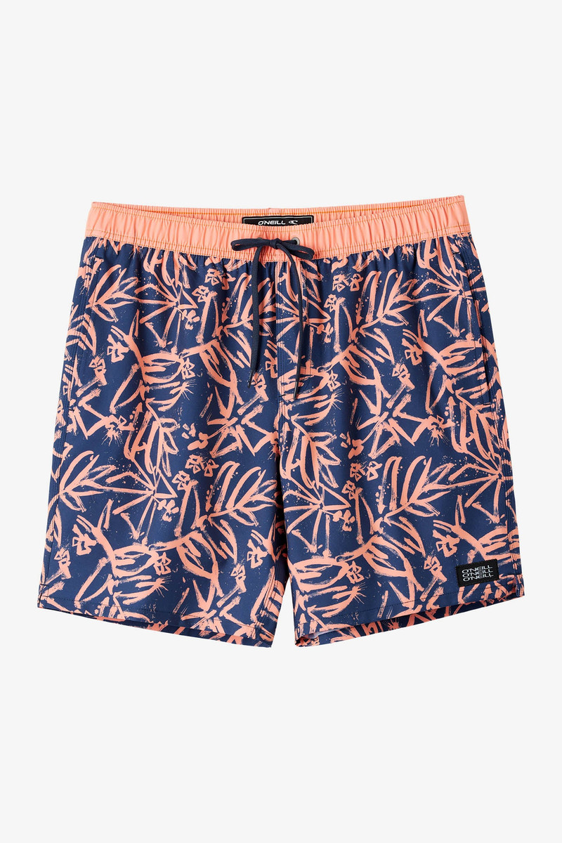 Hermosa Elastic Waist Lined 17" Swim Trunks 1