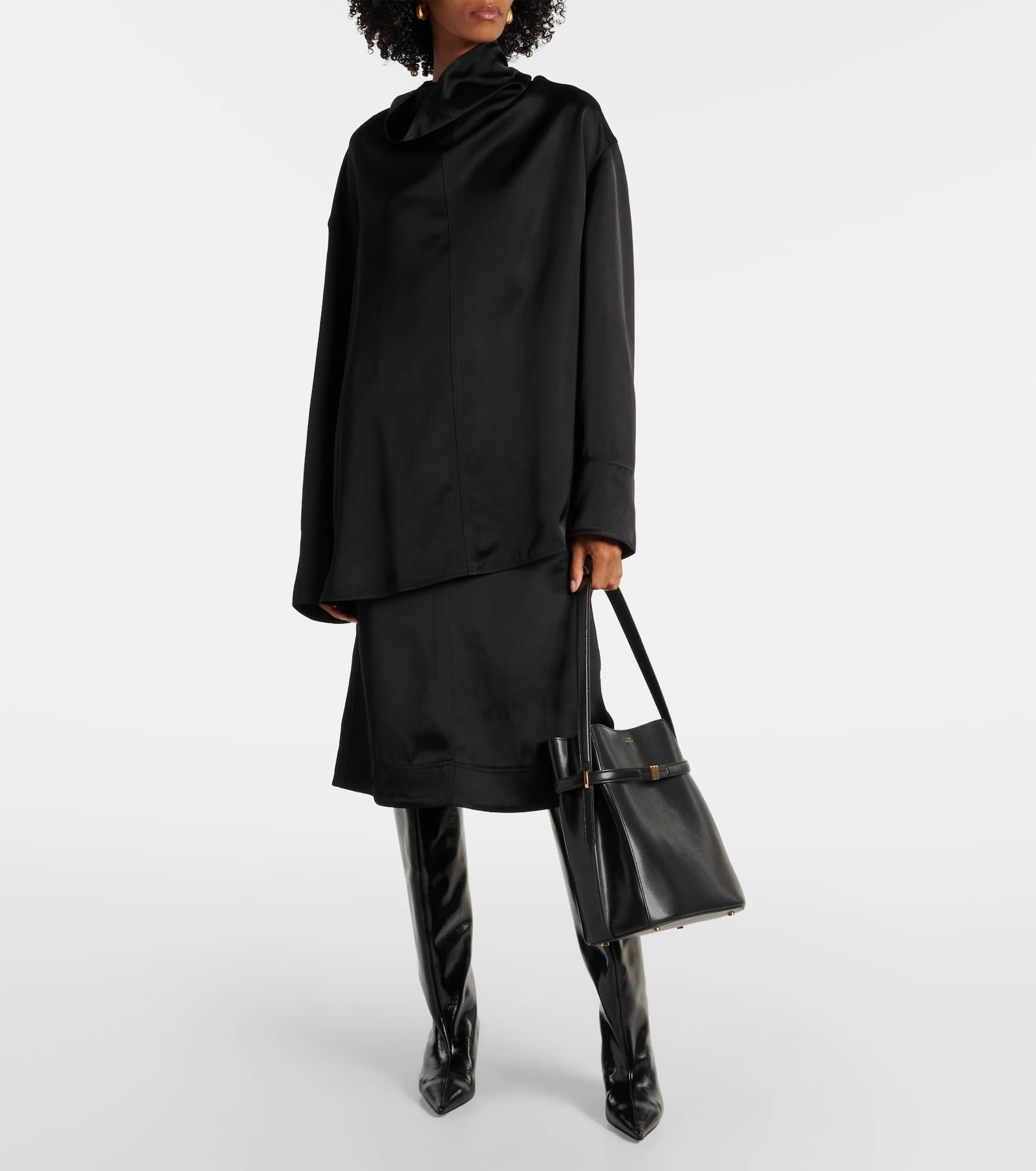 Day leather tote bag - 5