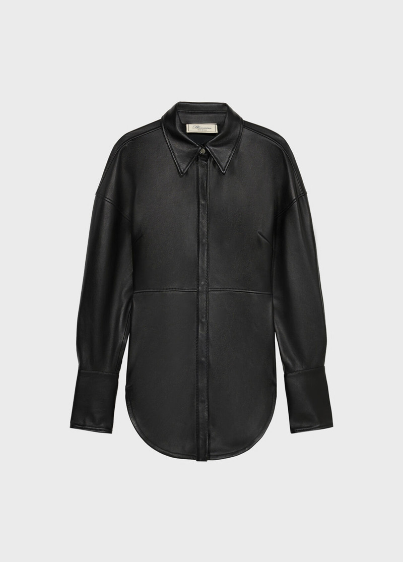 LEATHER SHIRT WITH BELT 1