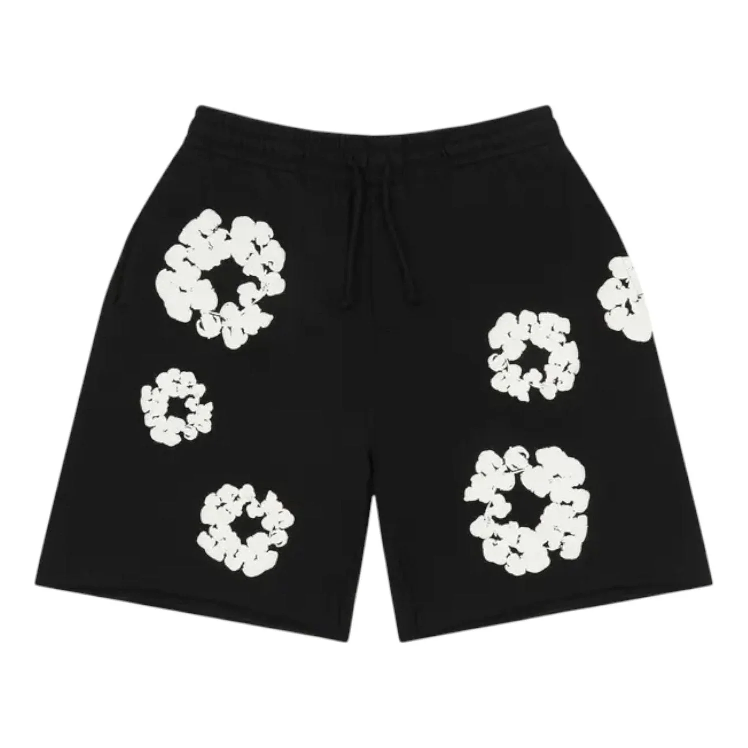Denim Tears Cotton Wreath Sweatshorts 'Black' SS25BRS2952054 - 1