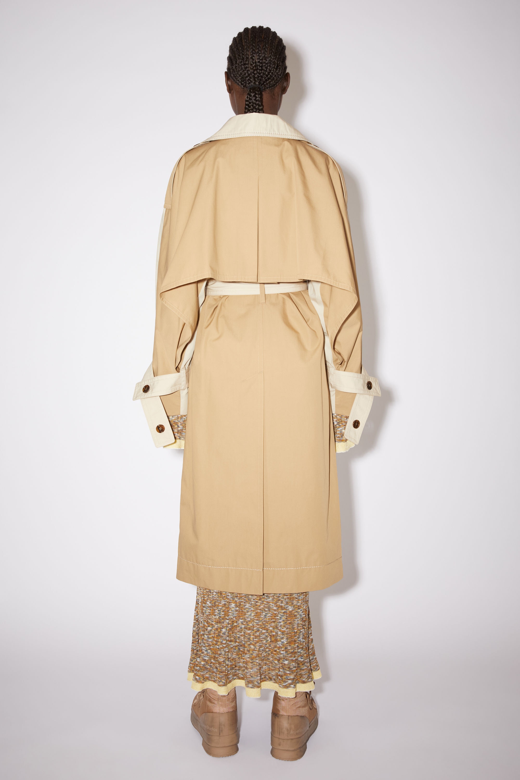 Cotton trench coat - Beige - 3