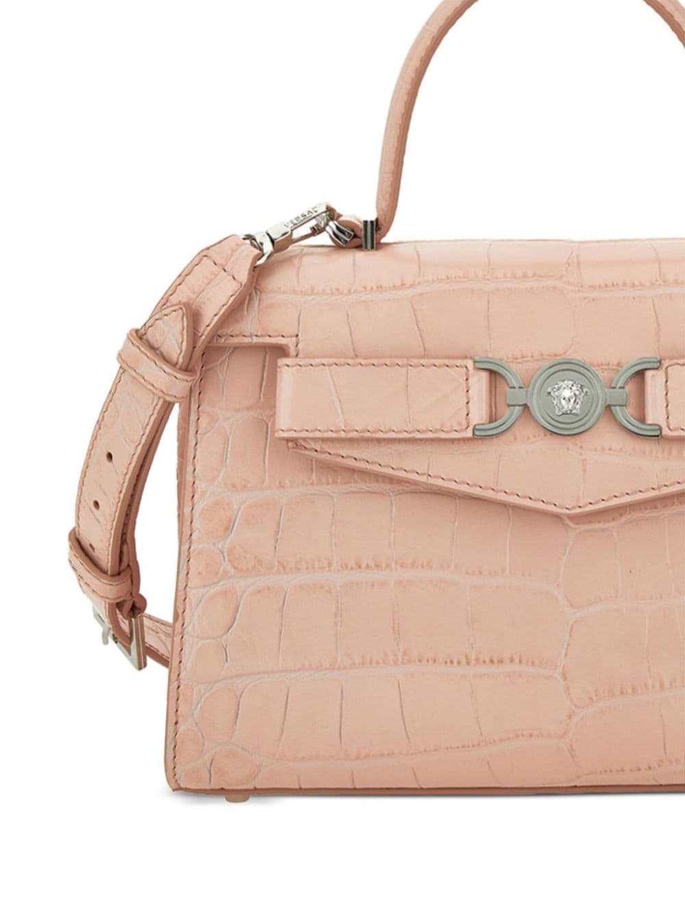 medium crocodile-effect mini bag - 2
