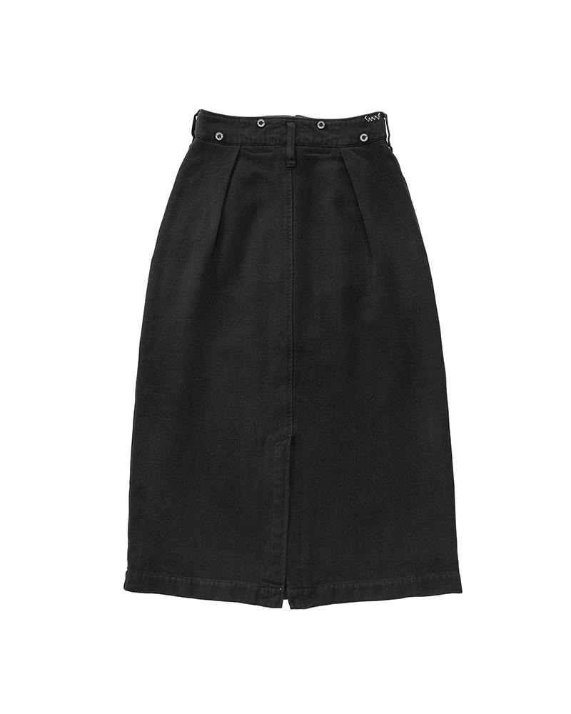 WORK SKIRT DMGD W BLACK - 2