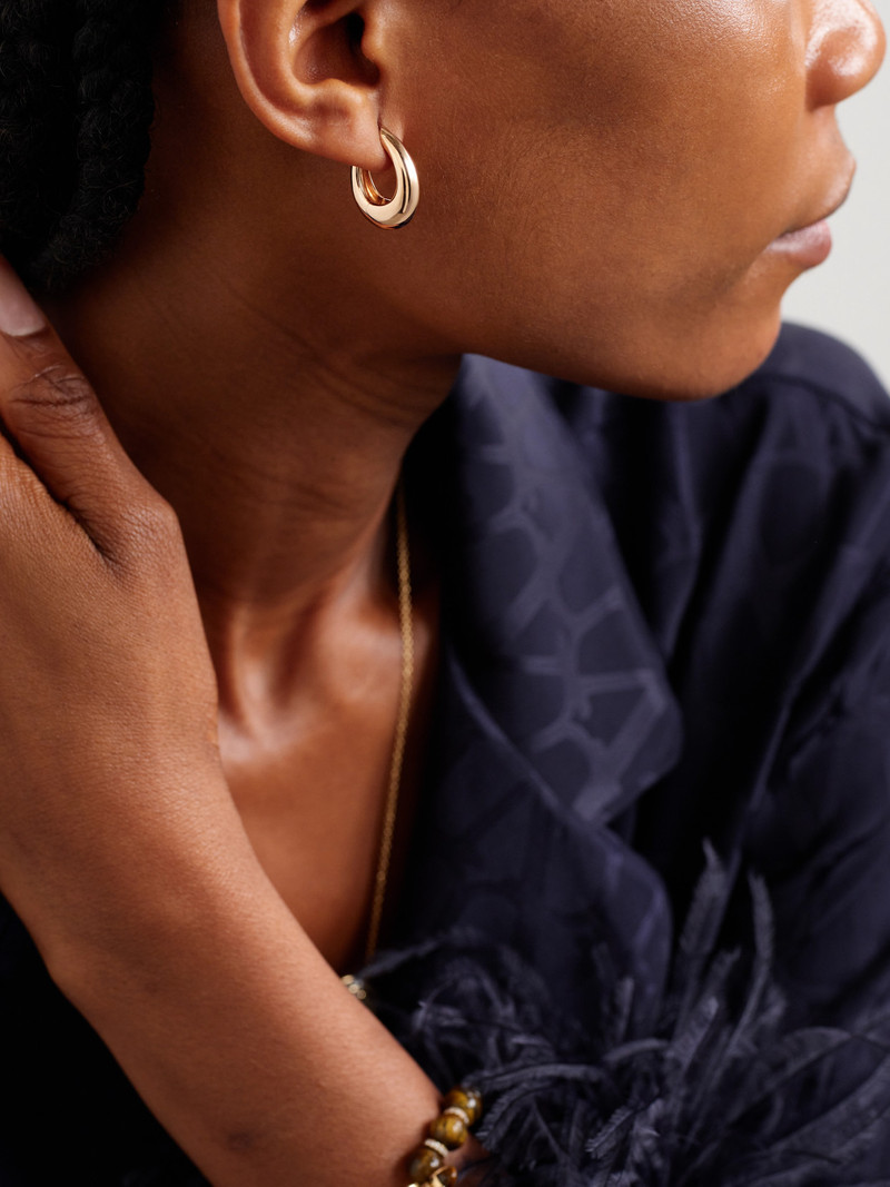 ANANYA Chakra Icon 18-karat Rose Gold Hoop Earrings outlook