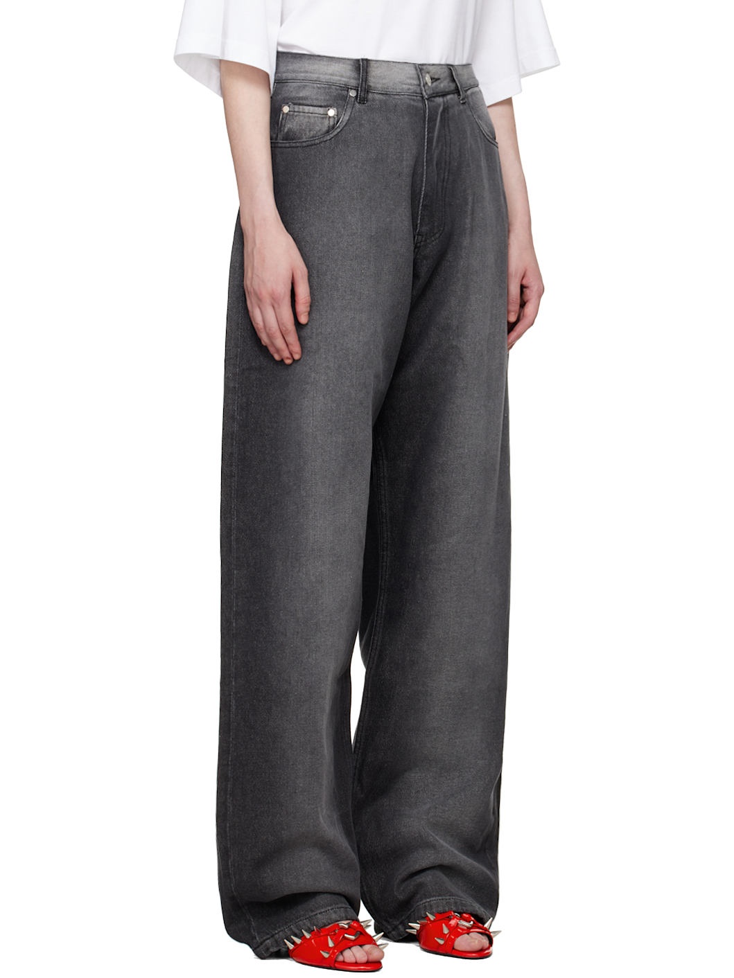 Gray 'You Wish' Jeans - 2