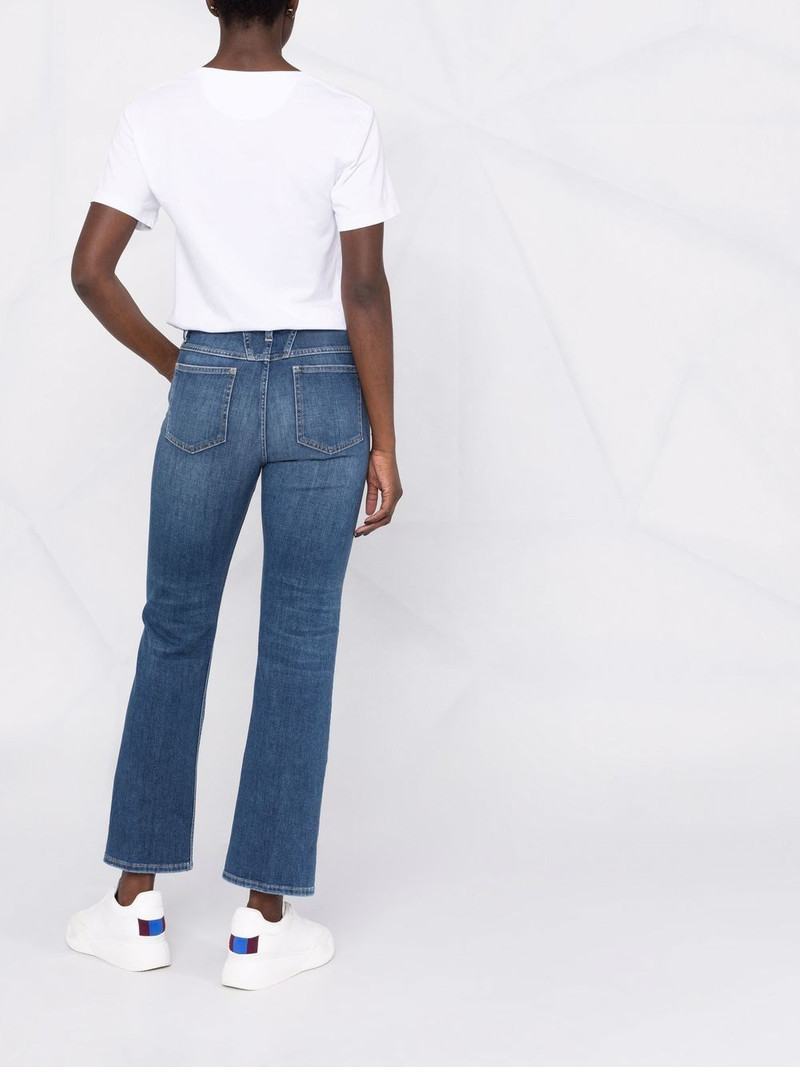 distressed straight-leg tapered jeans 6