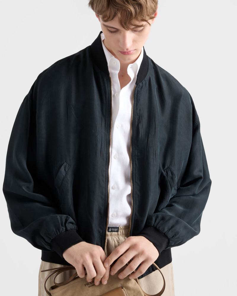 Silk bomber jacket 3