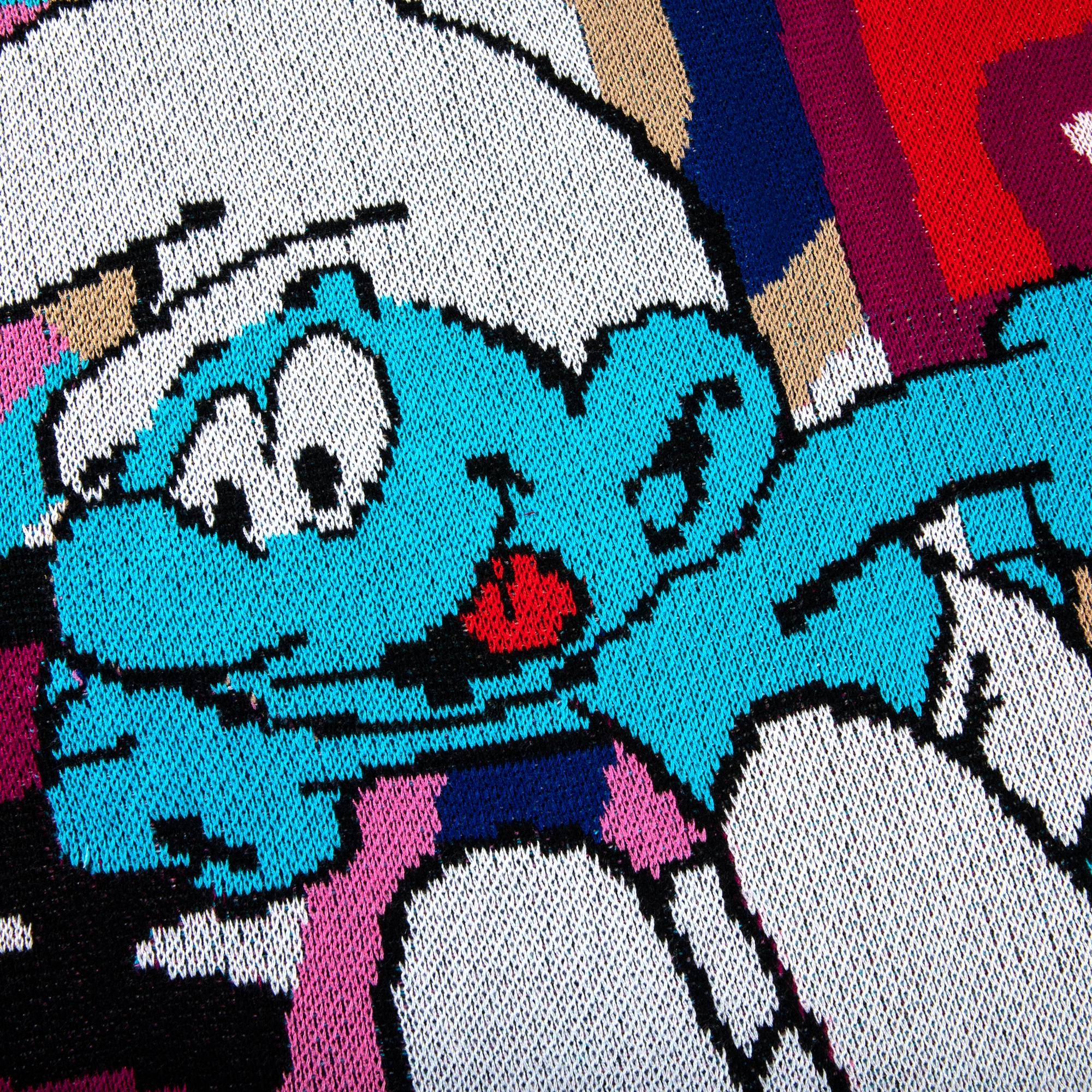 Supreme Supreme x Smurfs Sweater 'White' | REVERSIBLE