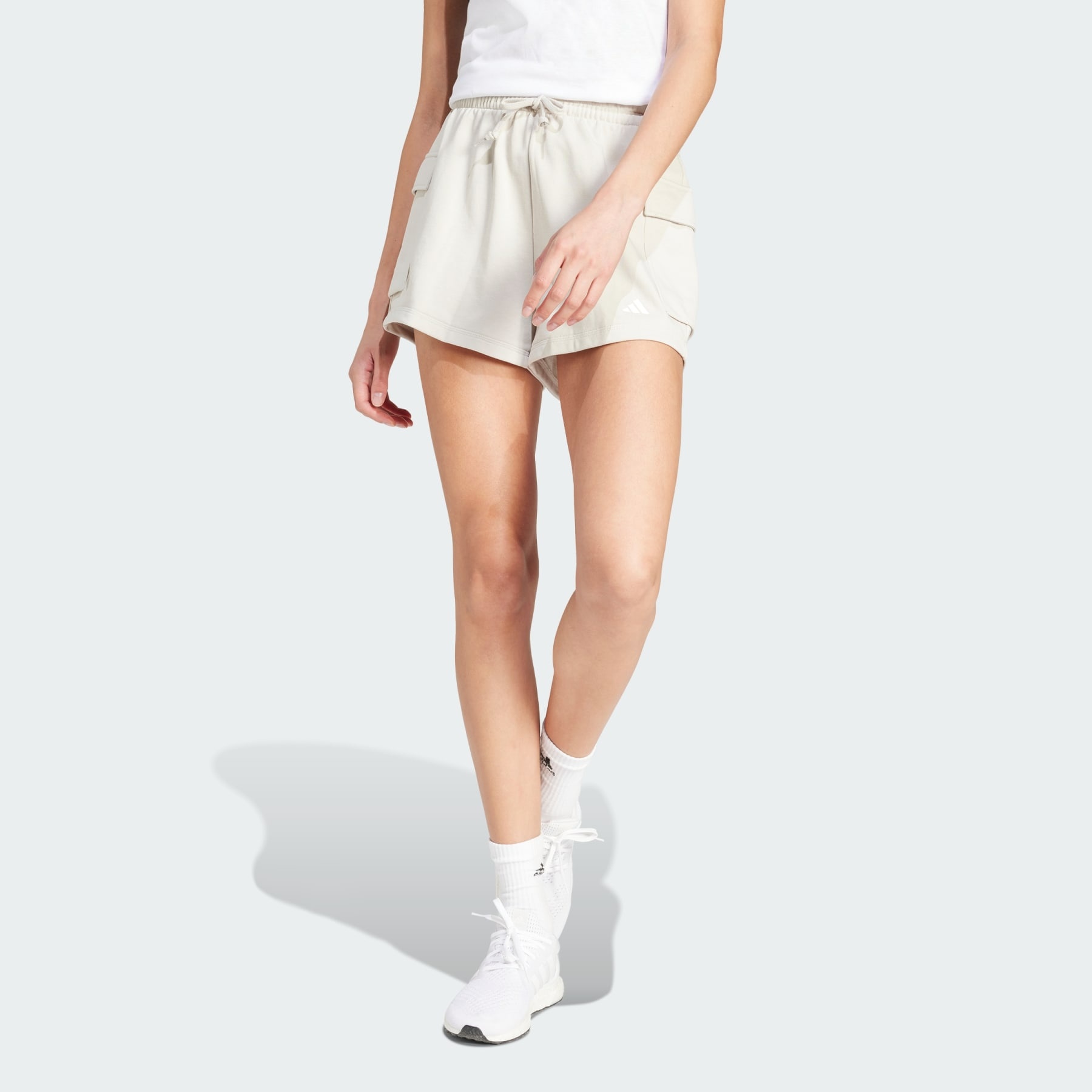 Essentials Small Logo French Terry Cargo Shorts - 2
