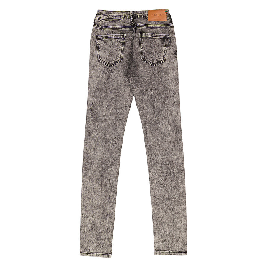 Philipp Plein Storm Grey Denim 5 Pocket Pants - 2
