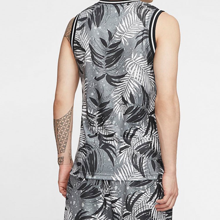 Air Jordan Wings Brown Printing Basketball Vest Gray CJ4315-084 - 4