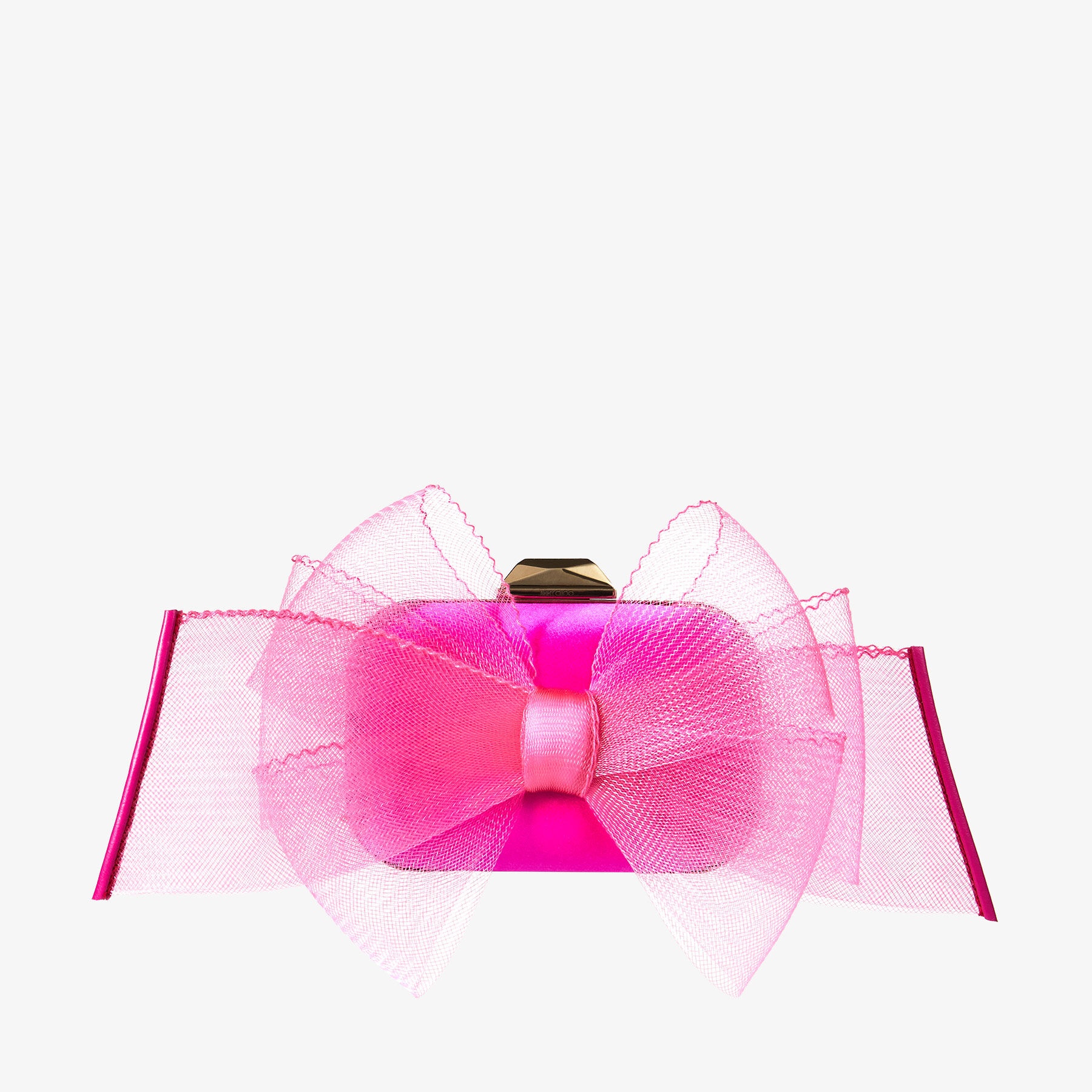 Micro Cloud
Fuchsia Satin Mini Bag with Aveline Bow - 1