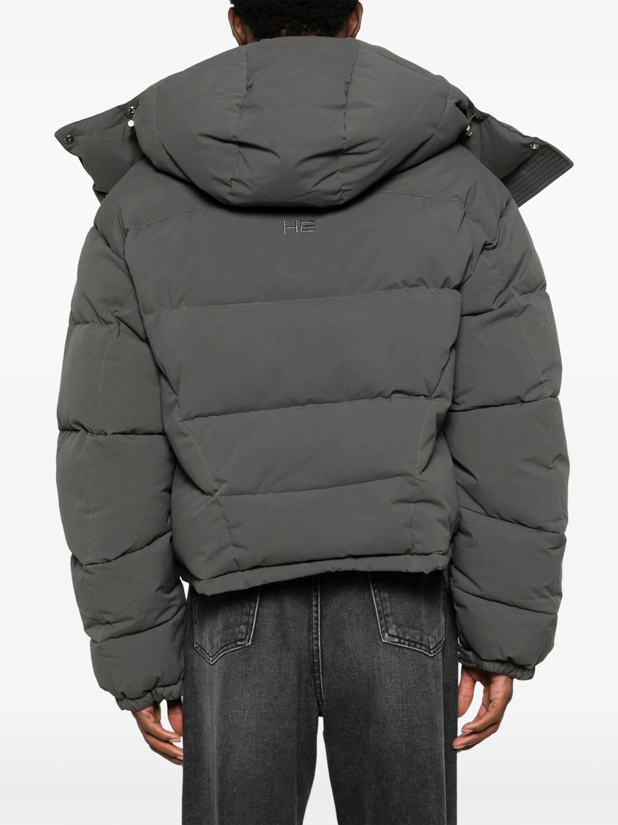 ABSTRACT QUILTED DOWN JACKET - 4