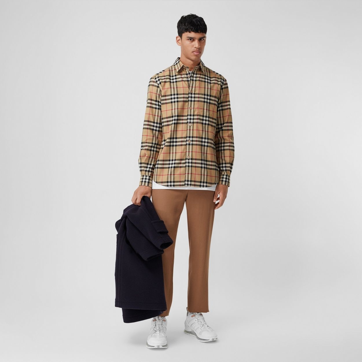 Burberry Vintage Check Cotton Flannel Shirt | REVERSIBLE