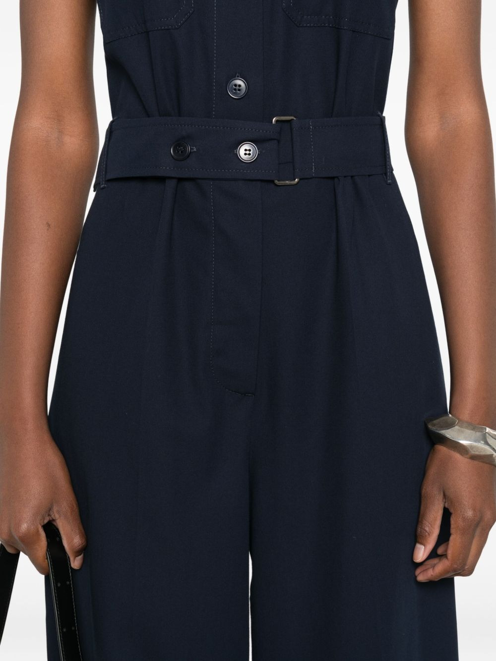 pocket-belted jumpsuit - 5