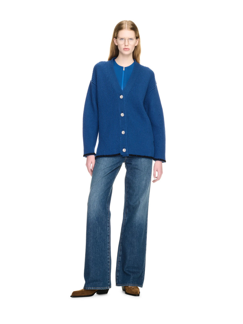 Off-White Merino Wo Trim Arrow Cardigan outlook