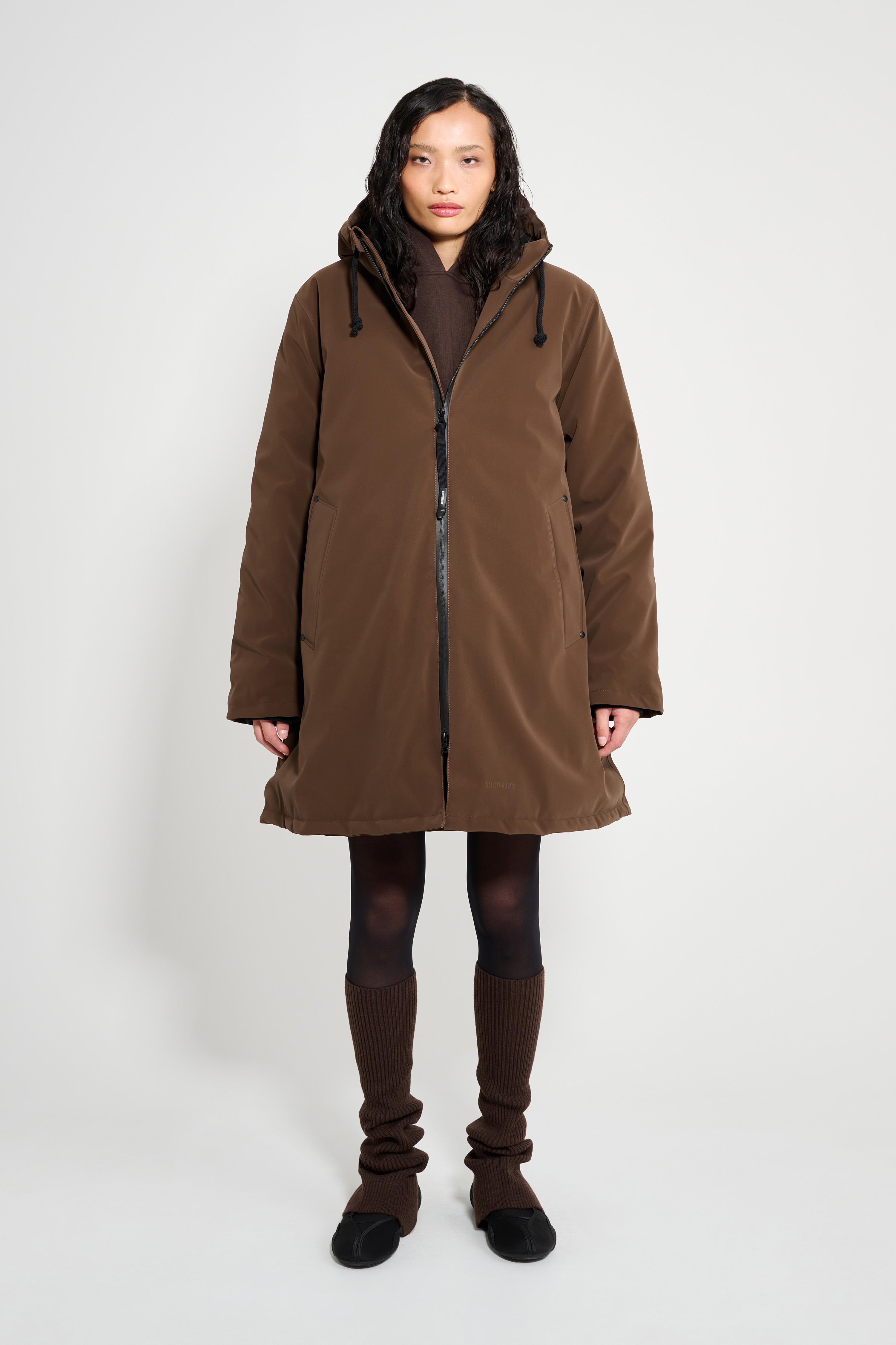 Mosebacke Matte Winter Coat Dark Brown - 4
