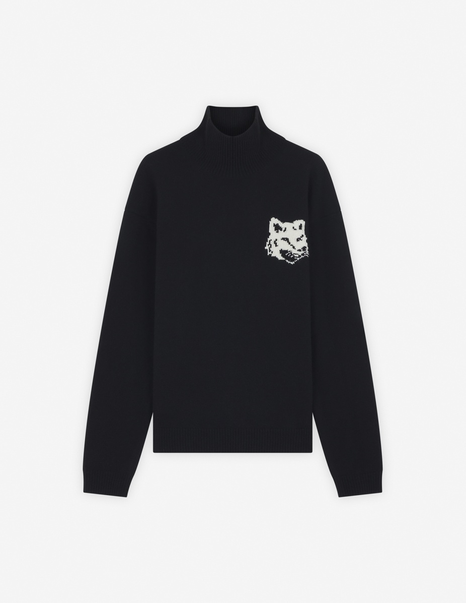 FOX HEAD INTARSIA COMFORT HIGH NECK JUMPER - 1