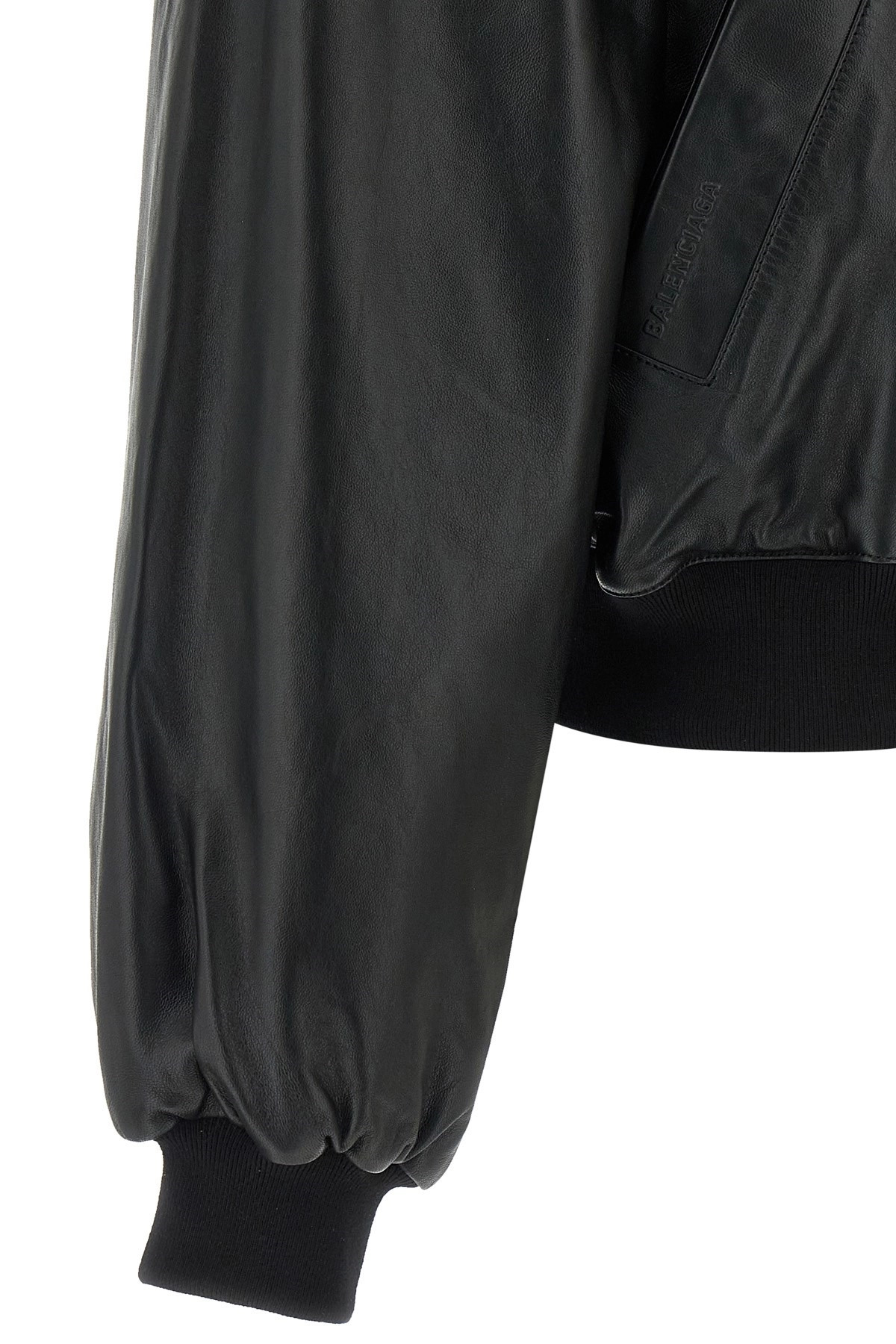 Leather blouson - 4