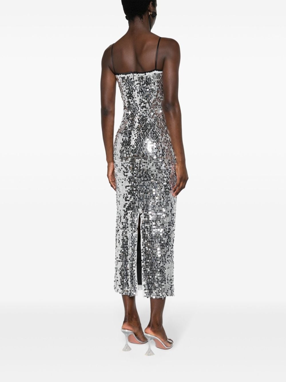 sequined column midi dress - 4