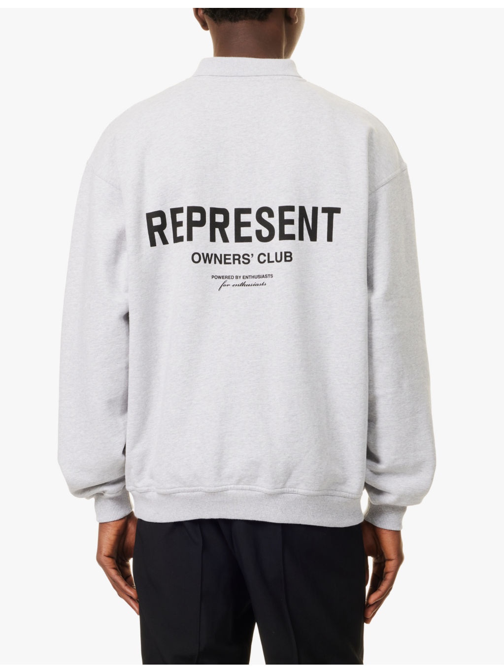 Owners Club polo collar relaxed-fit cotton-jersey sweatshirt - 4