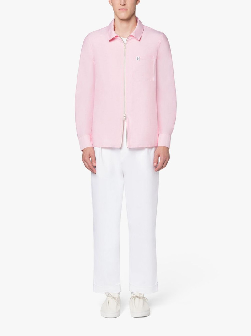 Mackintosh HOLBORN ZIP UP PINK COTTON SHIRT outlook