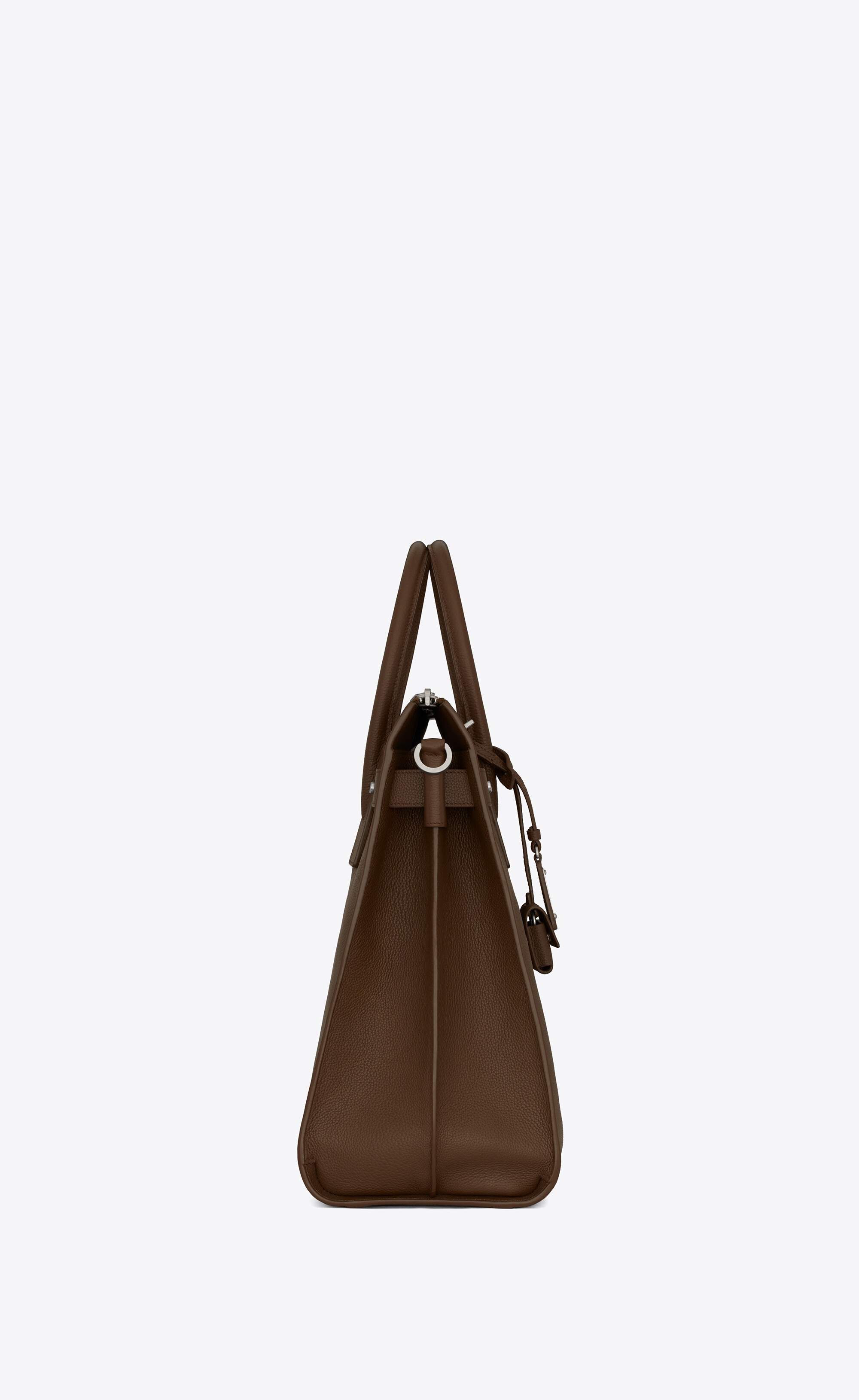 sac de jour north/south tote in grained leather - 3