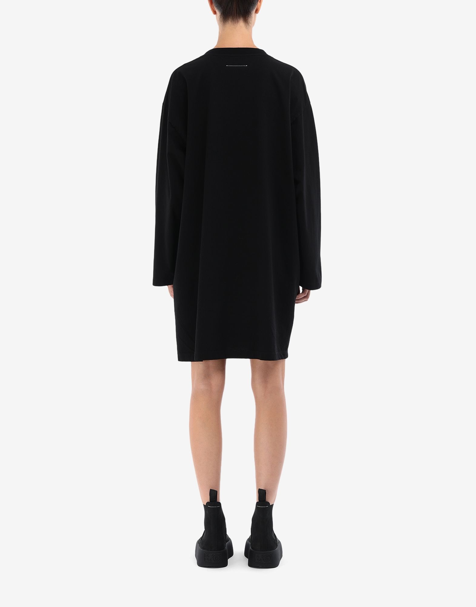 Pleat sweatshirt dress - 4