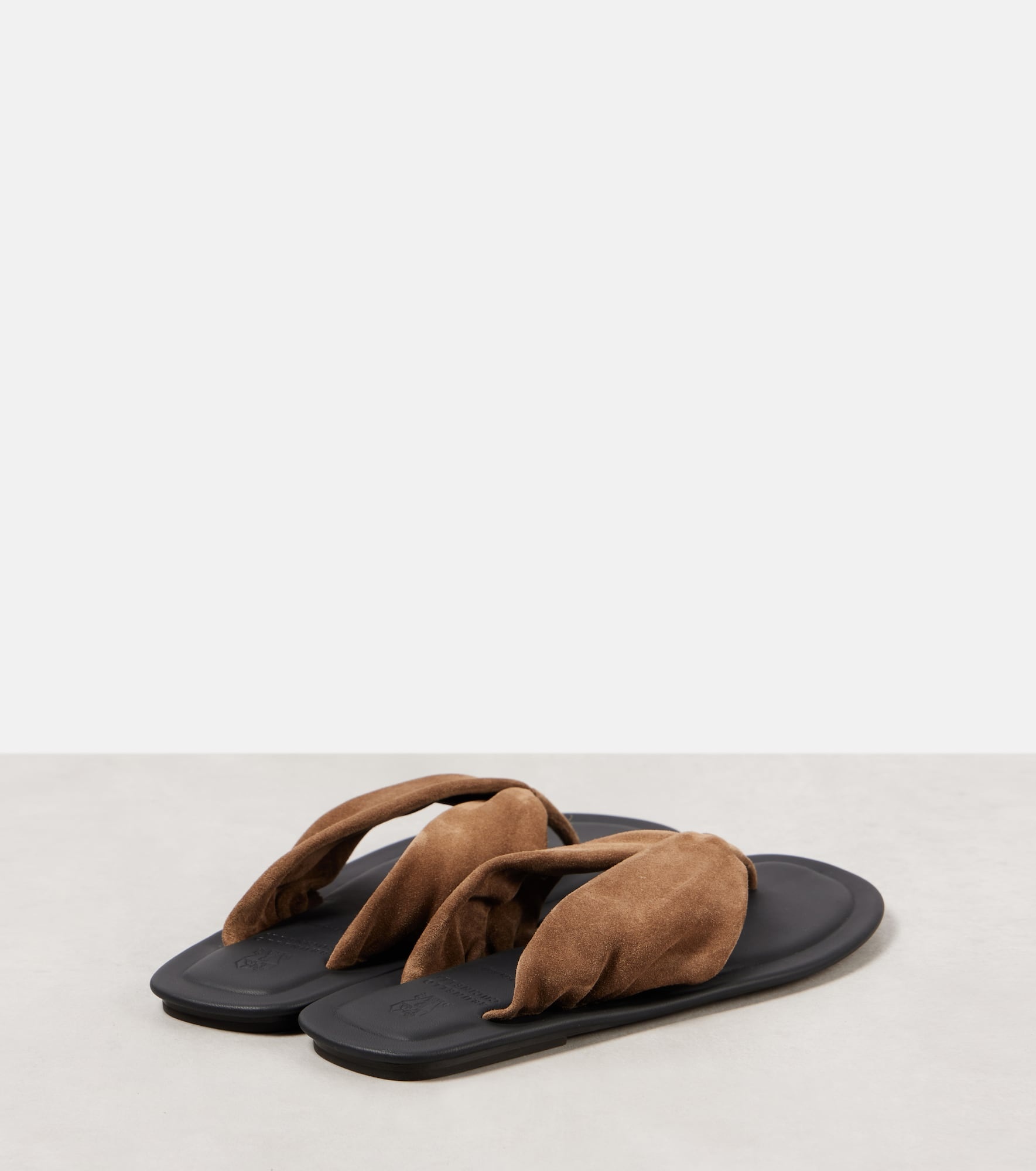 Suede thong sandals - 2