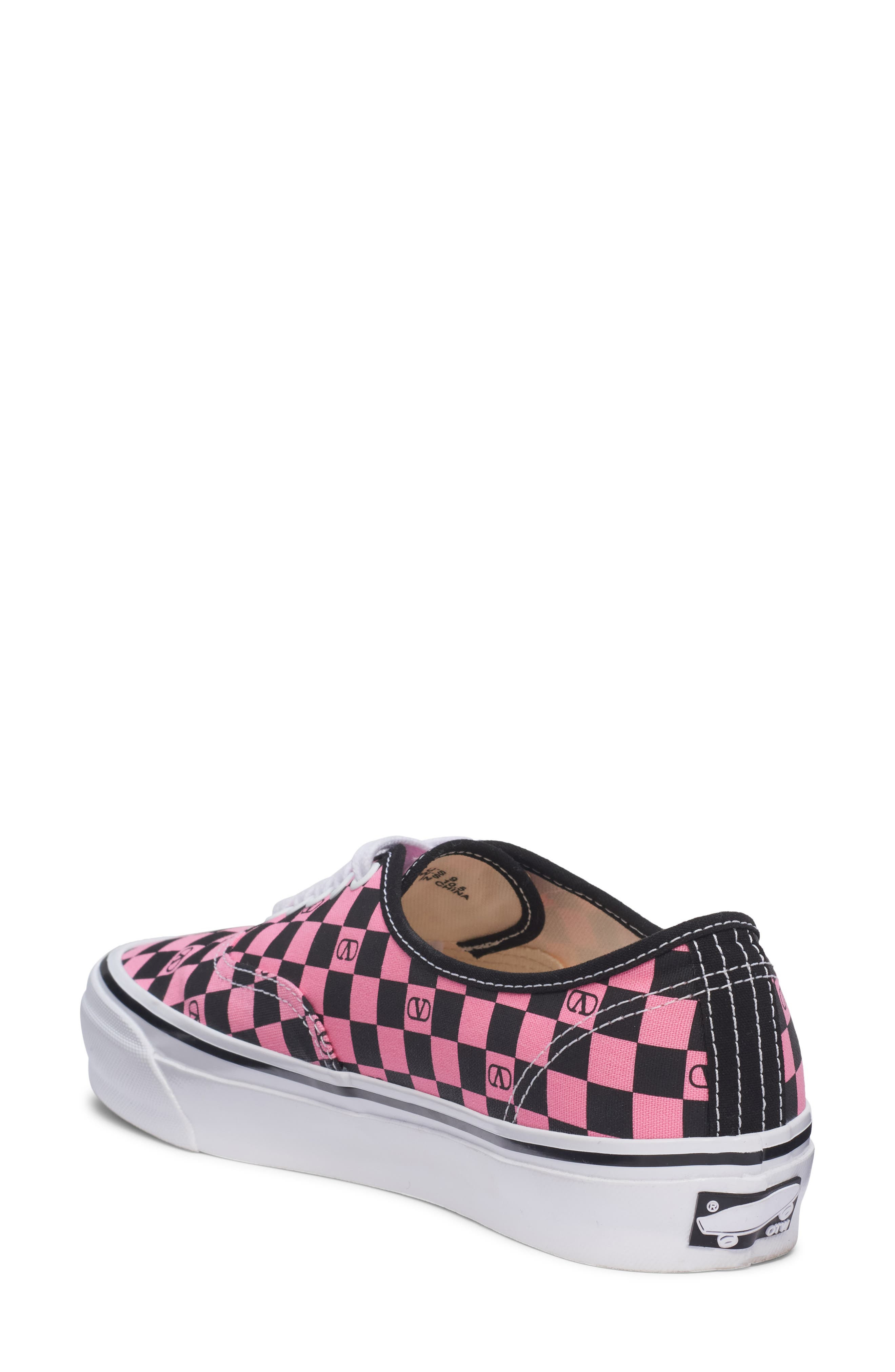 Valentino x Vans Authentic Low Top Sneaker in Pink Orchid/Nero at Nordstrom - 2