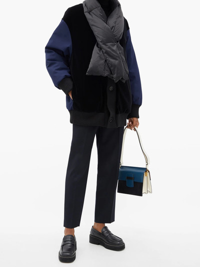 Marni Reversible removable-scarf coat outlook