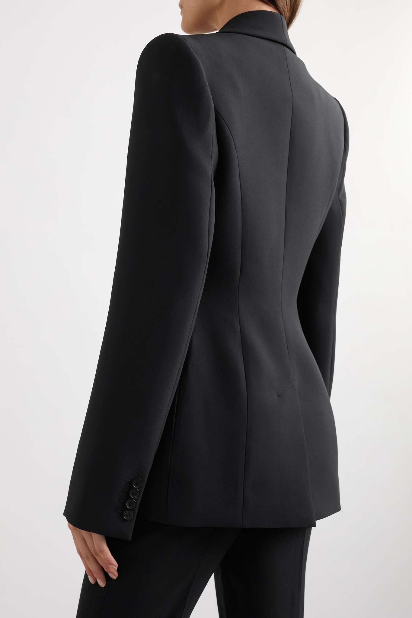 Crystal-embellished appliquéd crepe blazer - 4